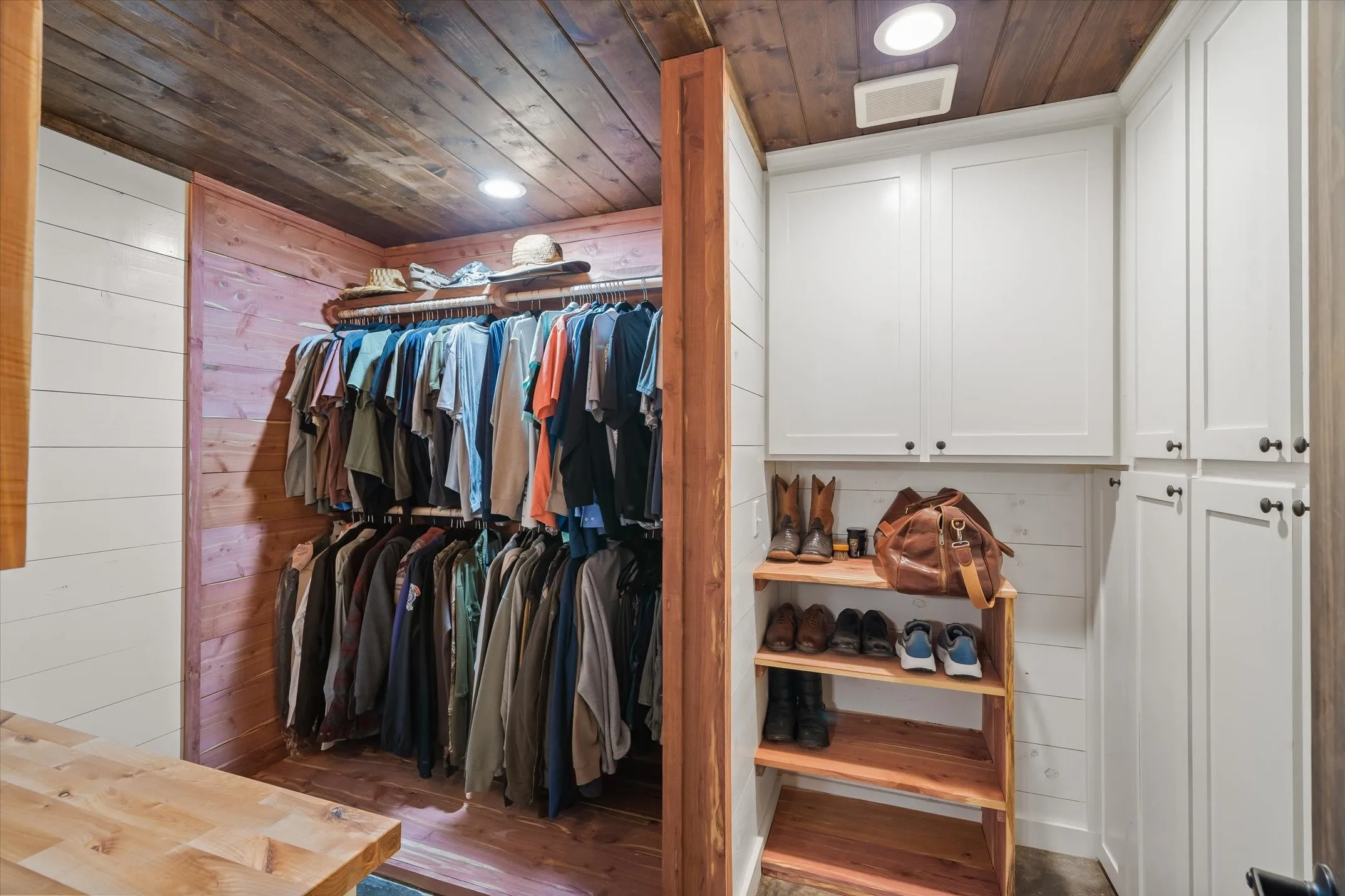 One of two primary closets.  The smell of cedar!