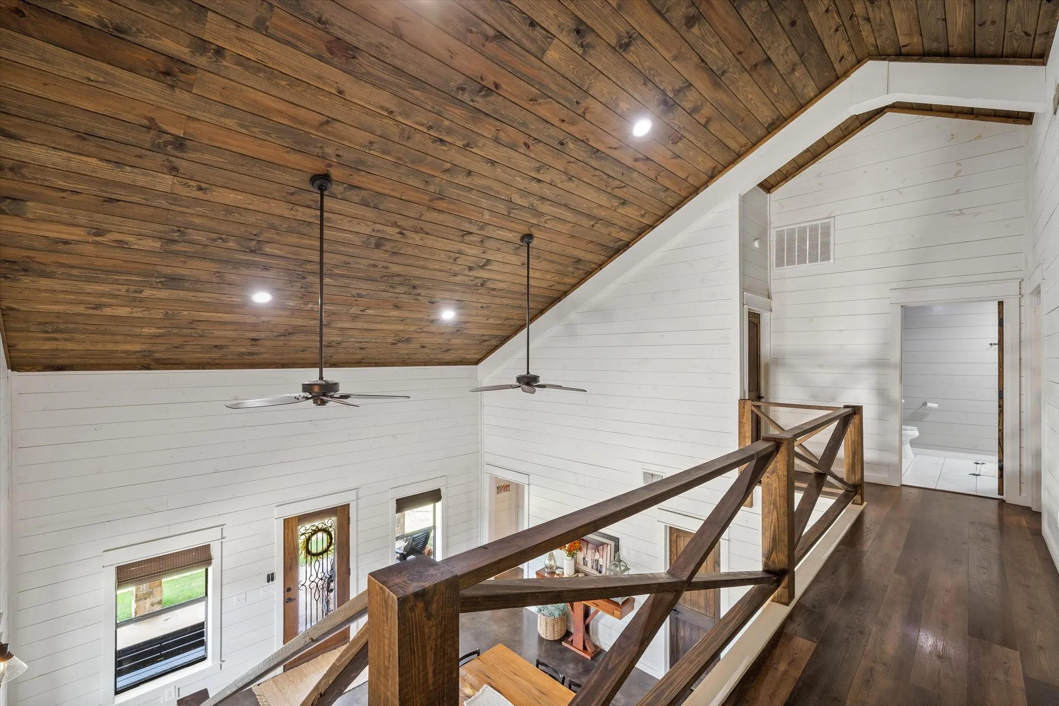 Welcome inside this all wood and steel home