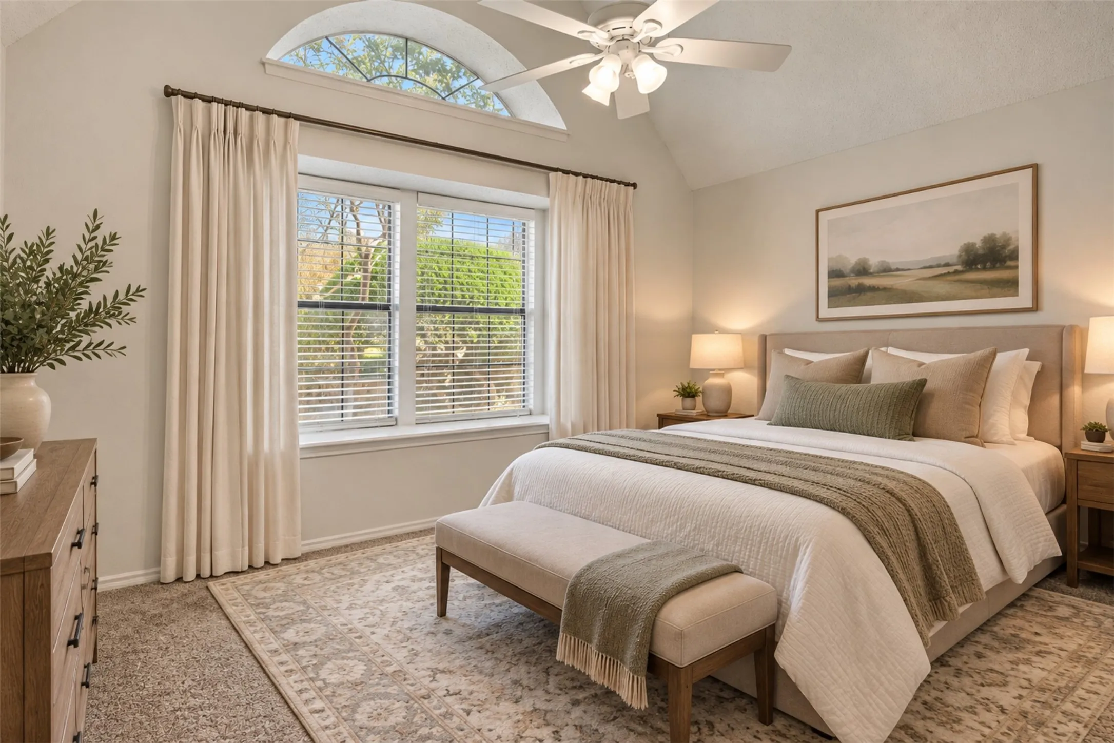 Bedroom -  virtually stagged