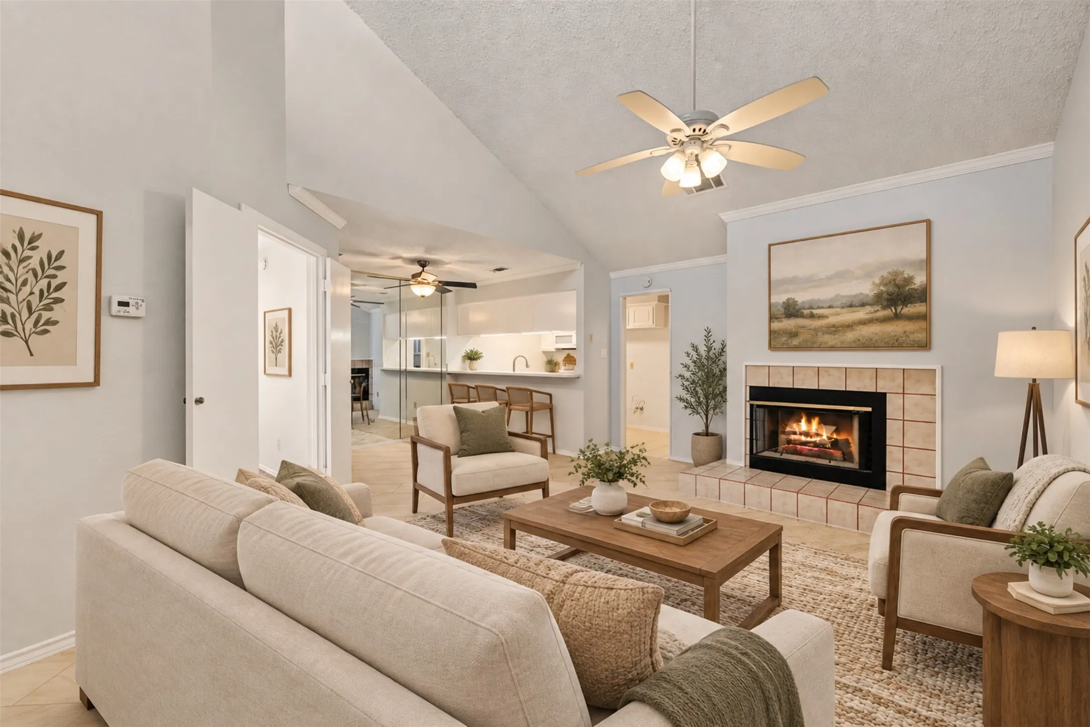 Living Room -  virtually stagged