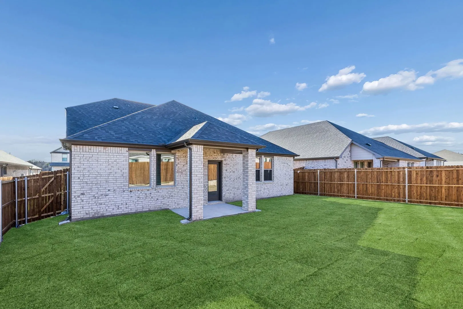 Covered Patio in the Haylee home plan by Trophy Signature Homes - REPRESENTATIVE PHOTO