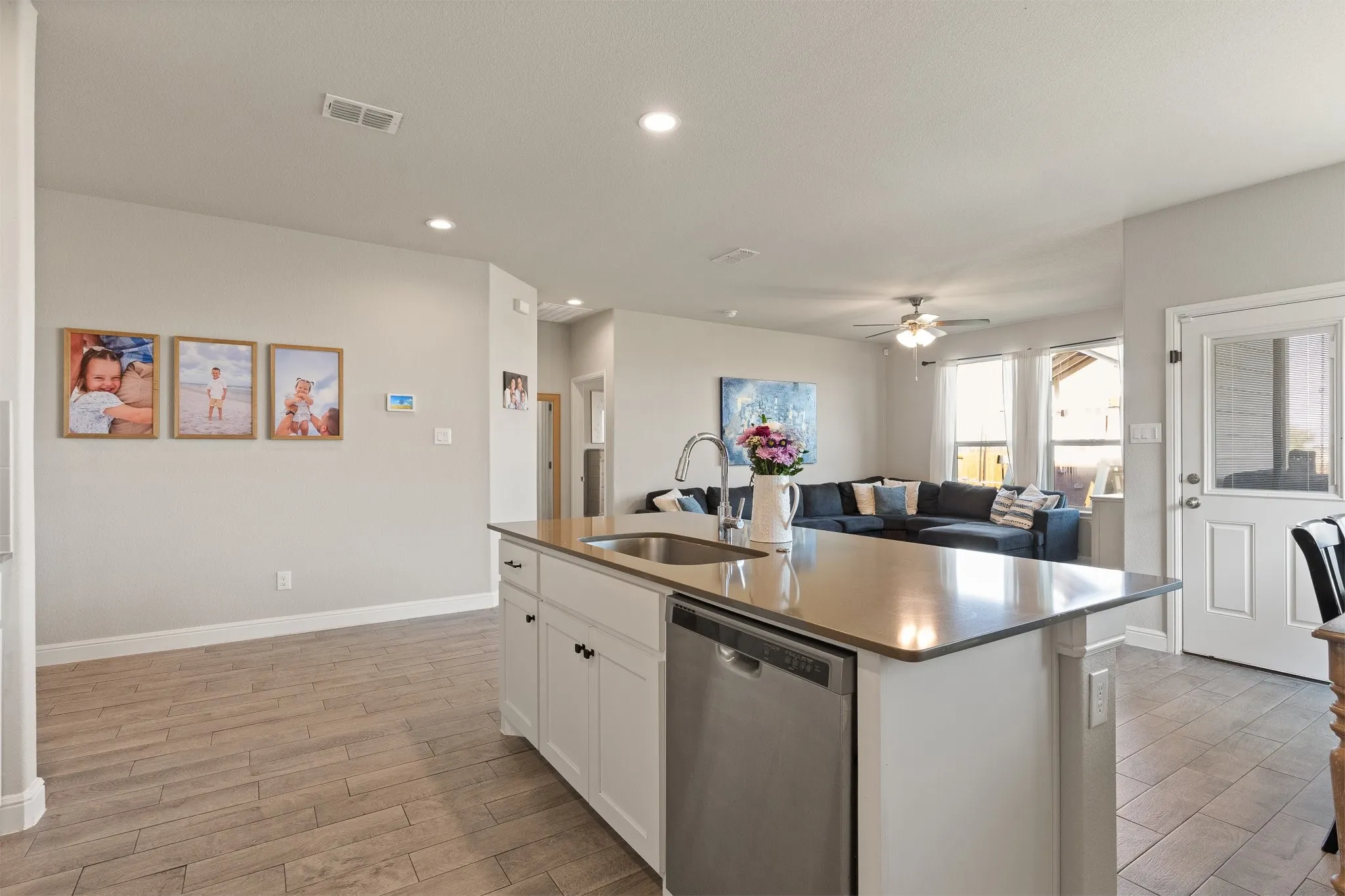 Large kitchen island