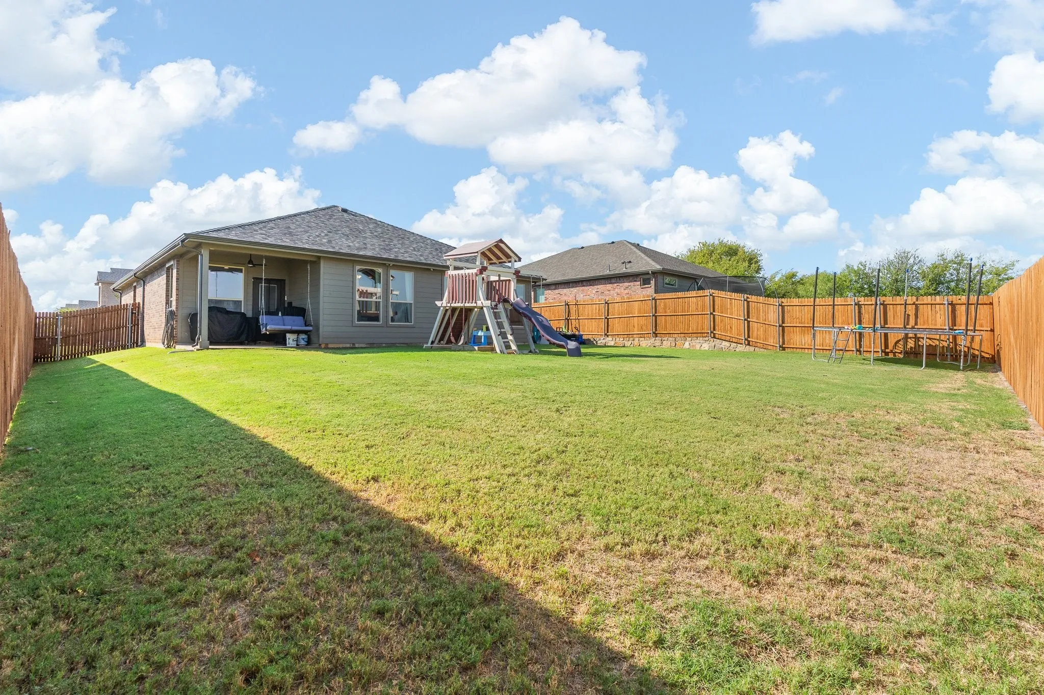Great size backyard