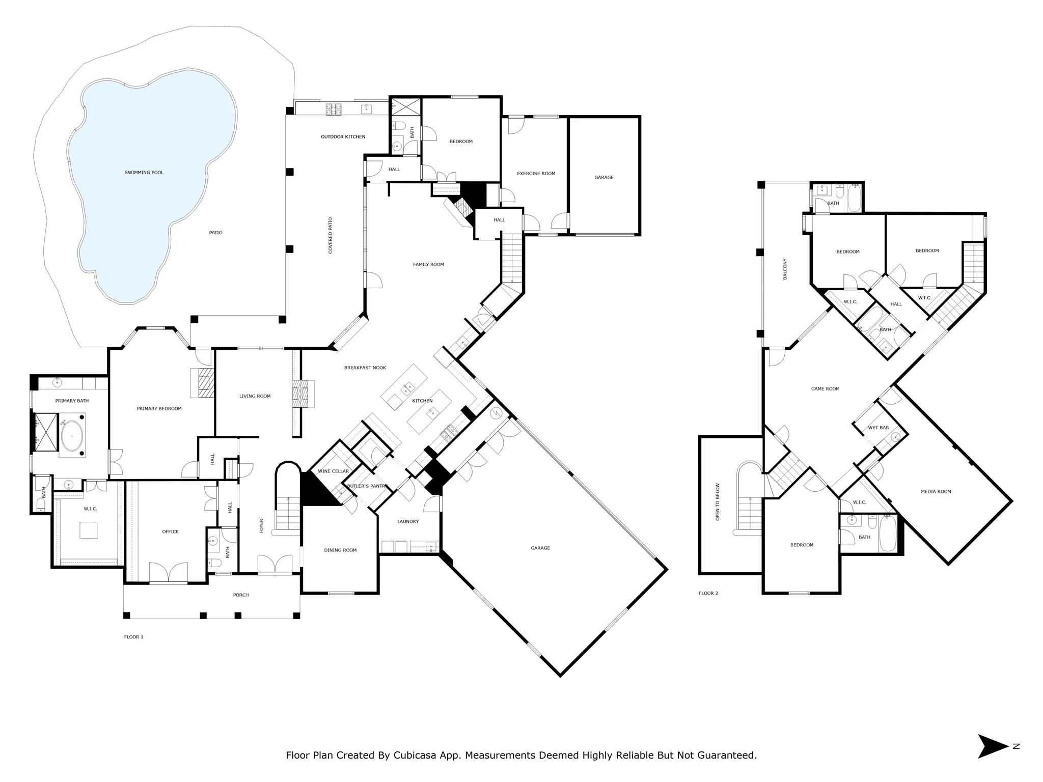 Floor plan deemed reliable but not guaranteed