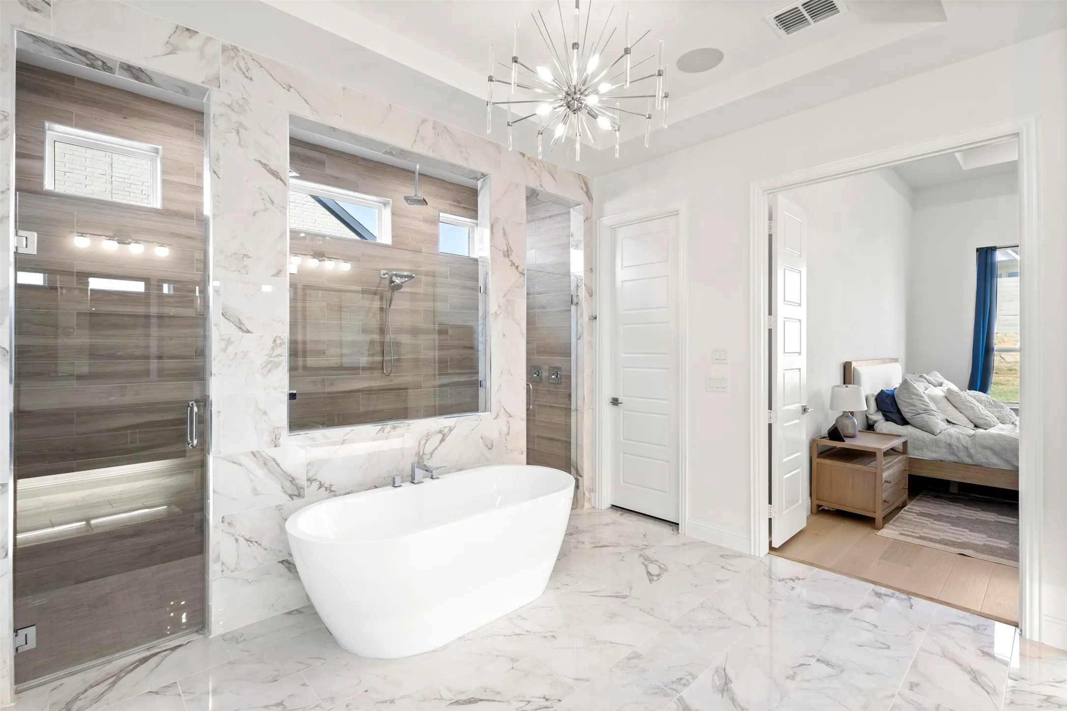 Primary Bath with Shower and soaking tub