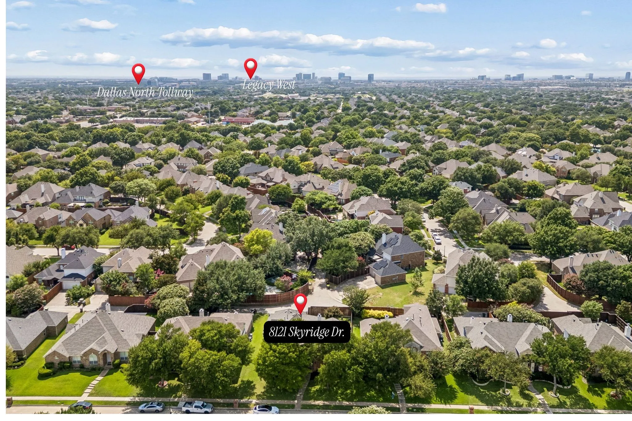 Legacy West shopping, upscale dining and entertainment are just minutes from home.