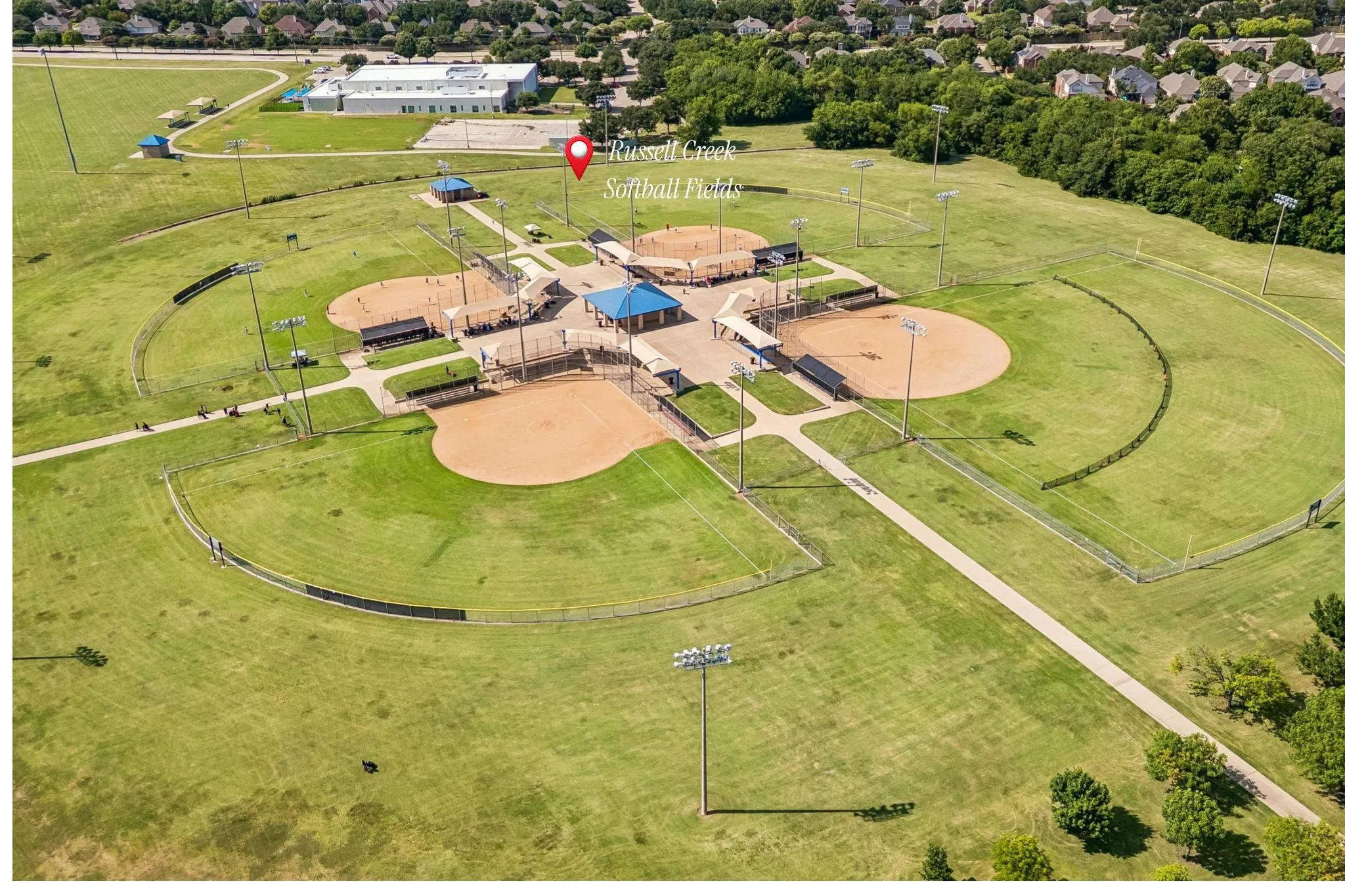 Enjoy close proximity to Russell Creek Park and its extensive sports fields and recreational spaces.