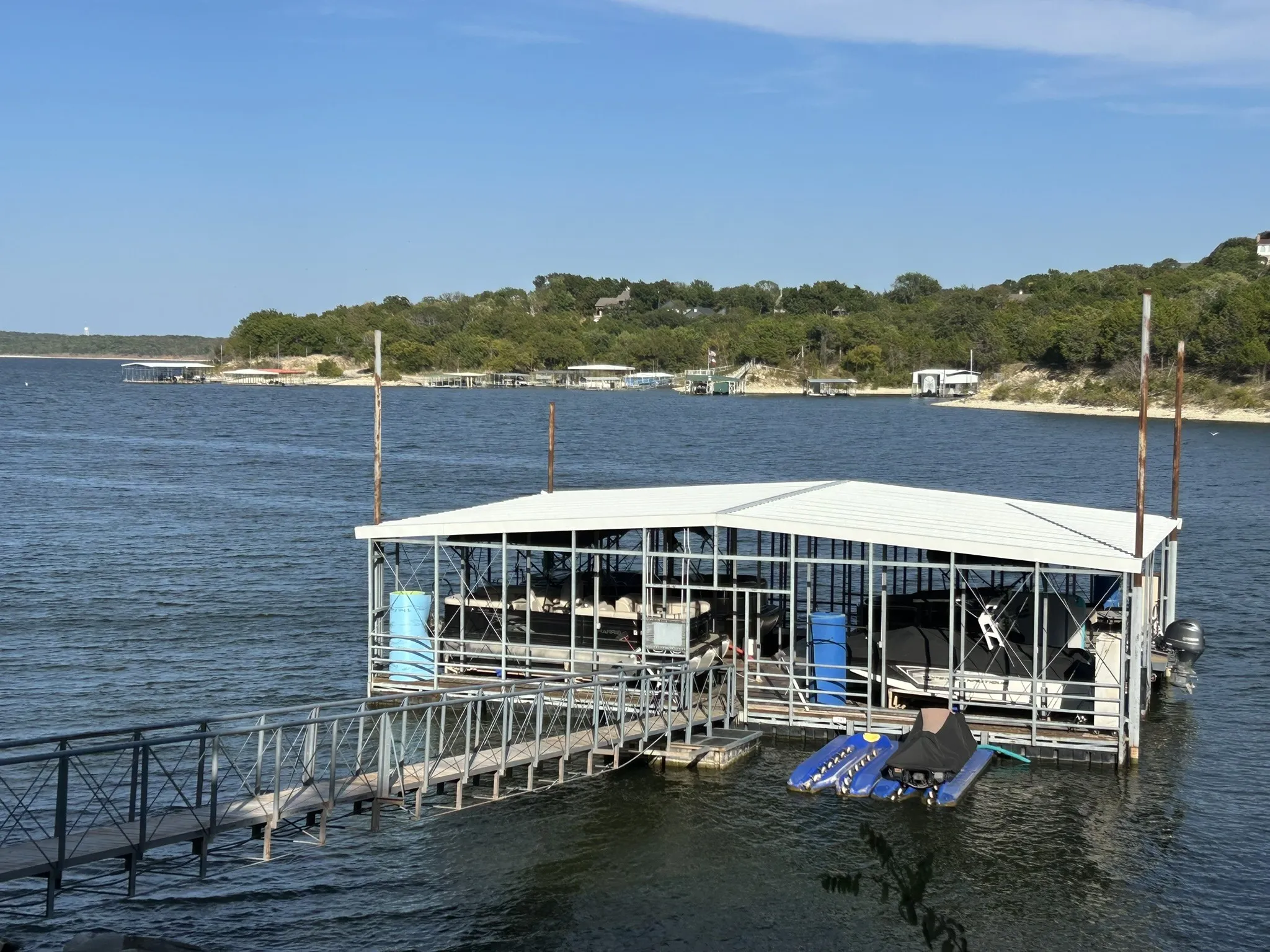 12 x 24 slip in this 4 slip boathouse