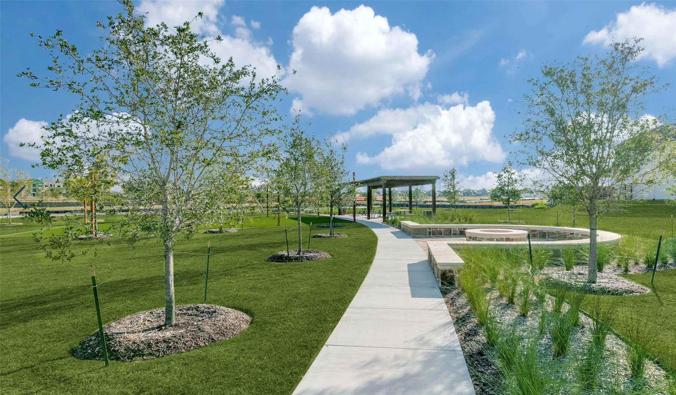 Walking paths and parks provide wonderful outdoor spaces in Estates at Stacy Crossing!