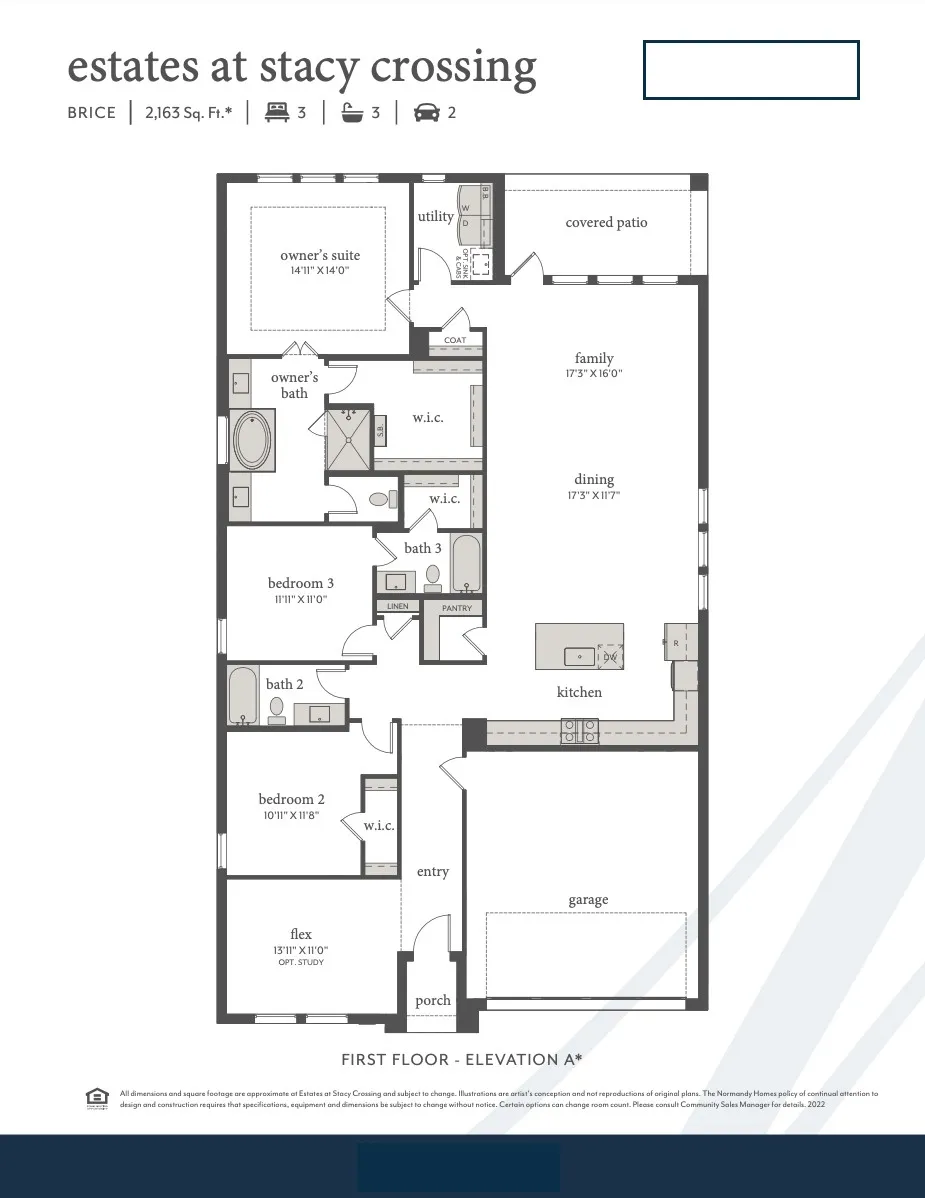 Our single story Brice floor plan offers a great open concept design wtih single story living!