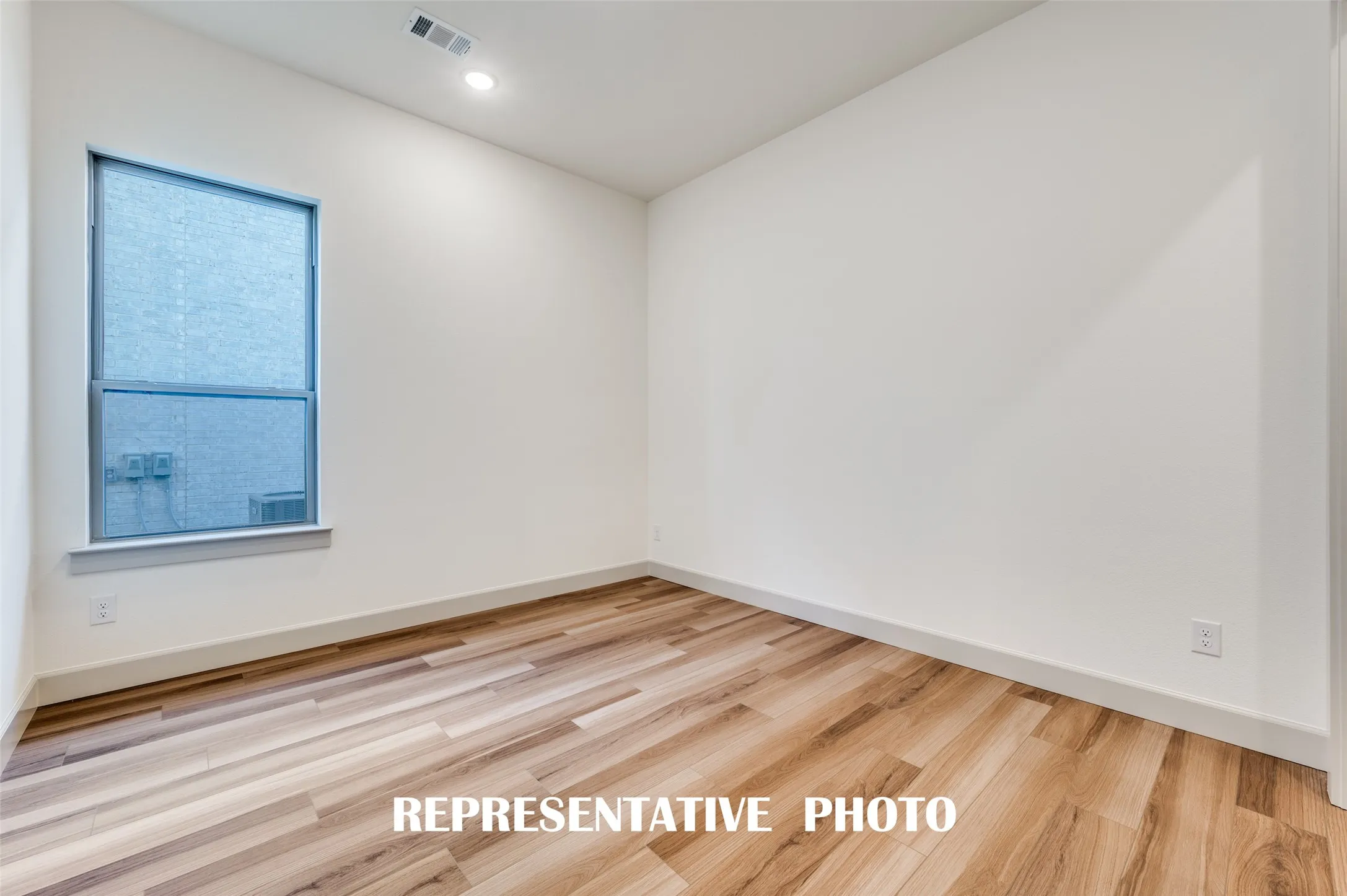 You'll find nicely sized secondary bedrooms in our Brice floor plan.  REPRESENTATIVE PHOTO