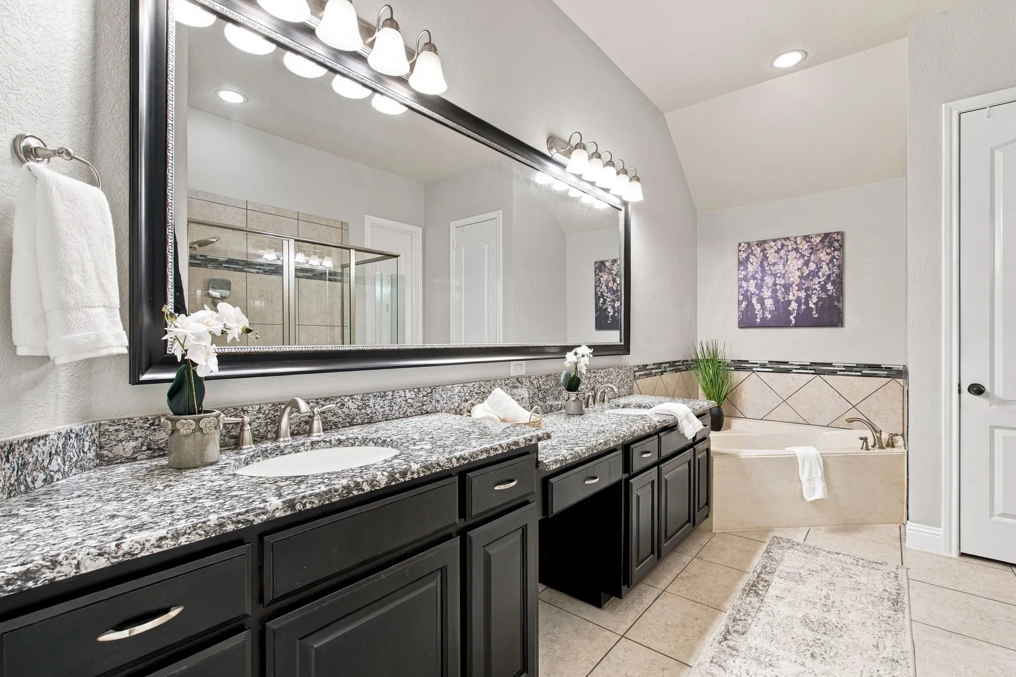 PRIMARY BATH WITH SOAKING TUB AND TWO SINKS