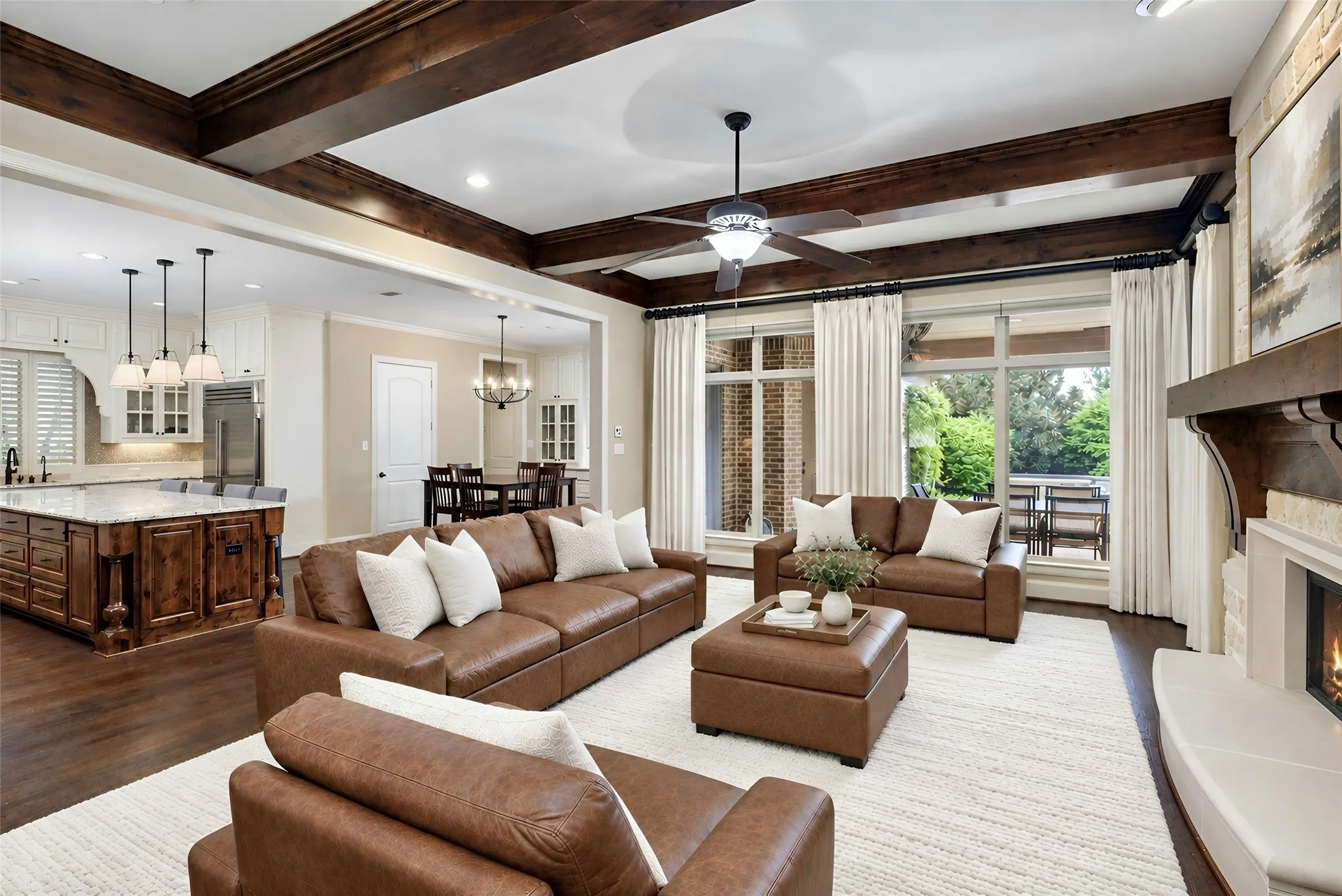 Virtually Staged Family Room