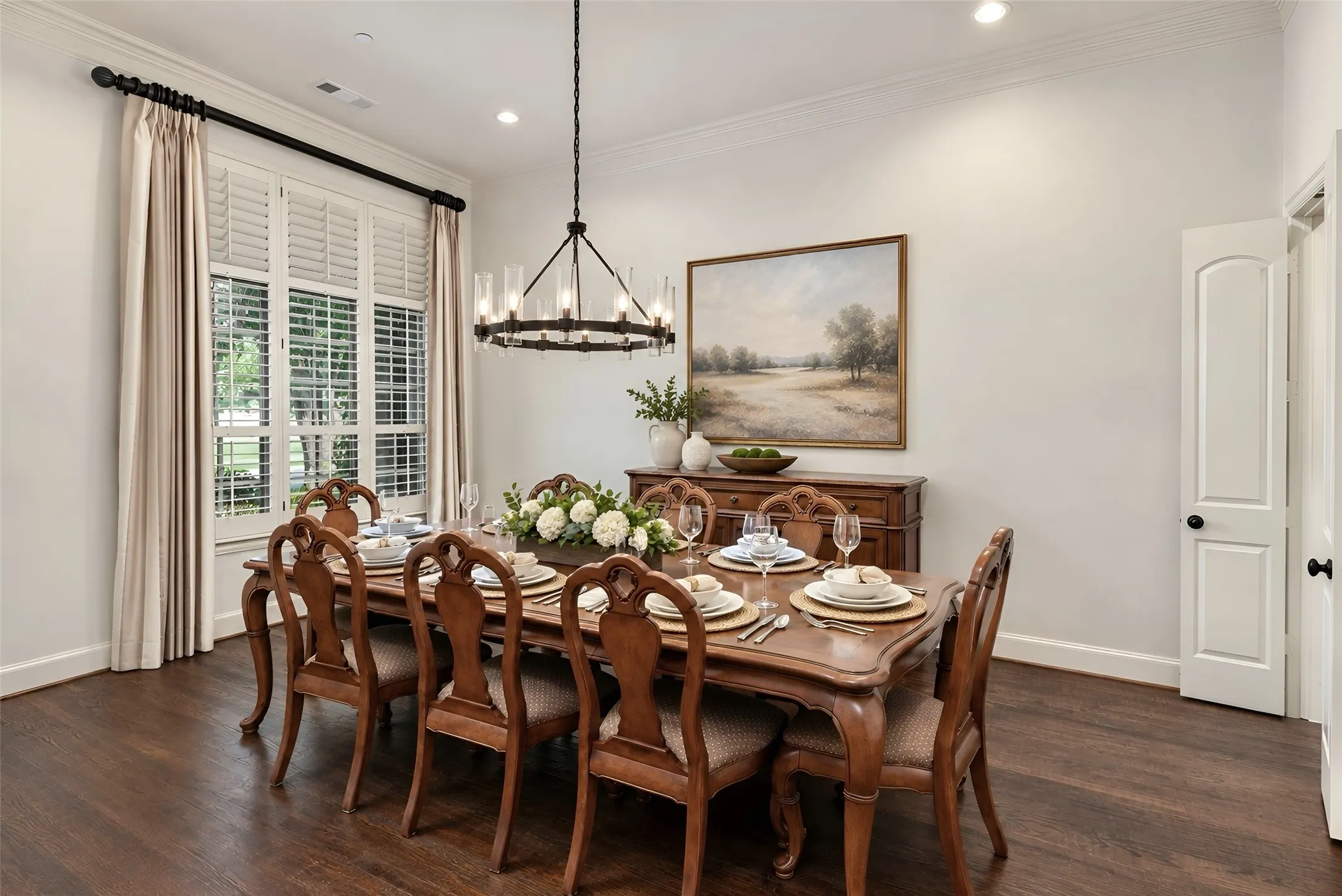 Virtually Staged Formal Dining