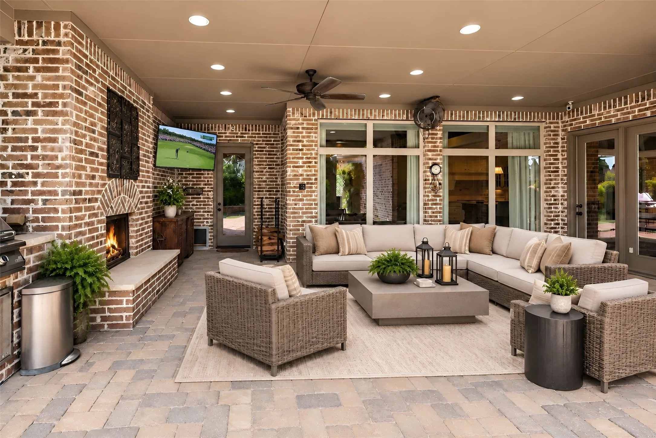 Virtually Staged Outdoor Living Area