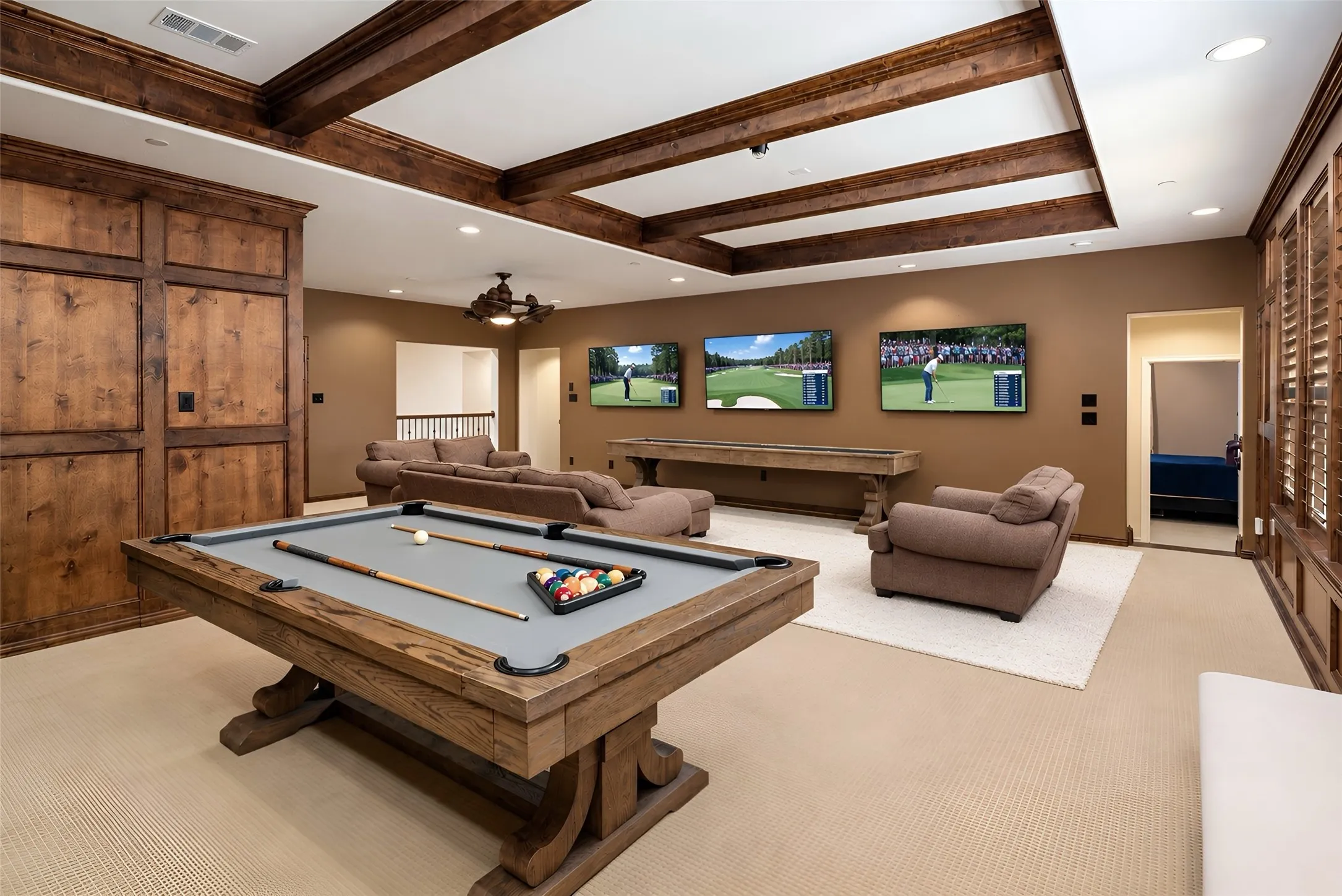 Virtually Staged Gameroom/Media