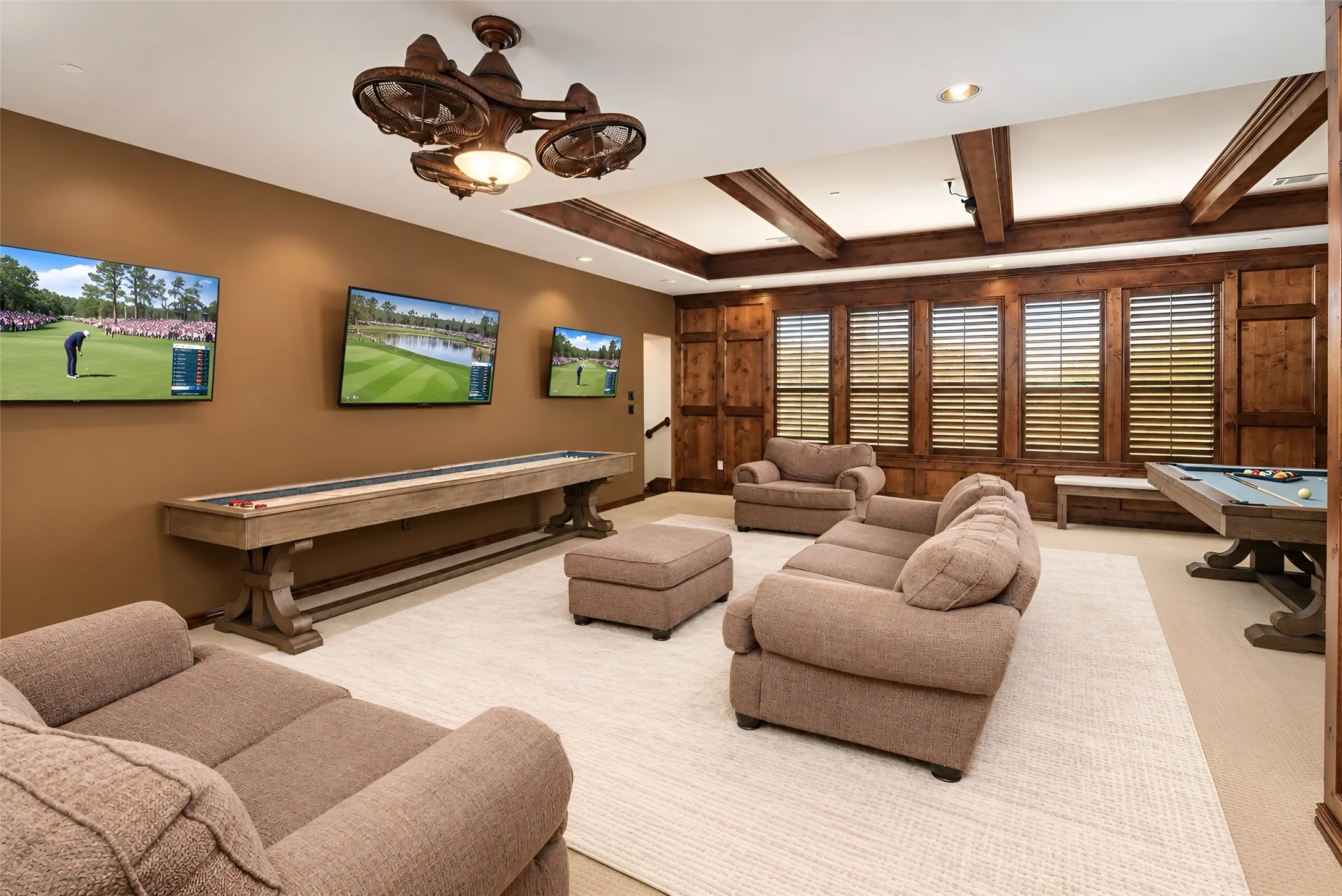 Virtually Staged Gameroom/Media