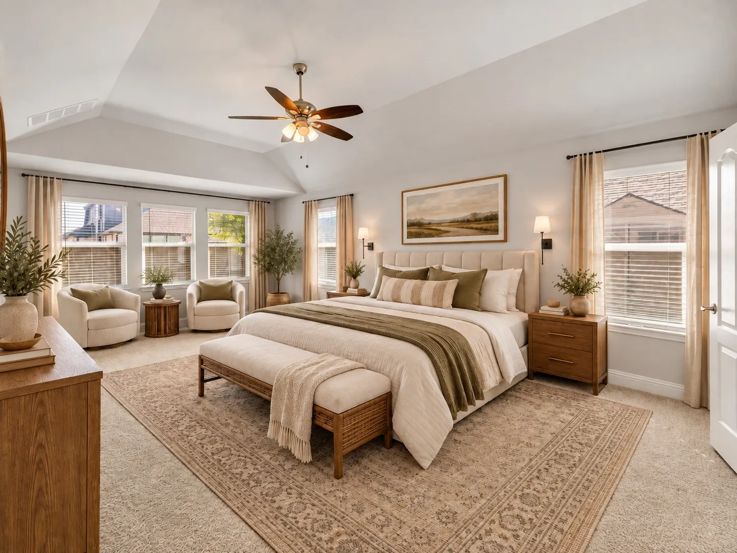 Virtual staging to show potential.
