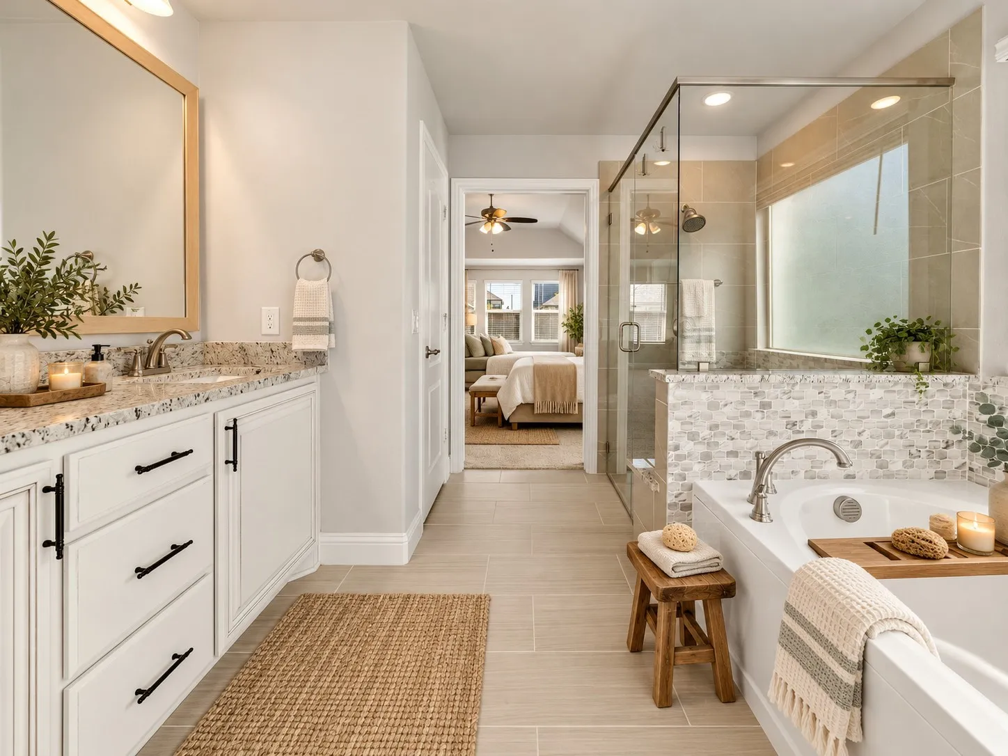 Virtual staging to show potential.