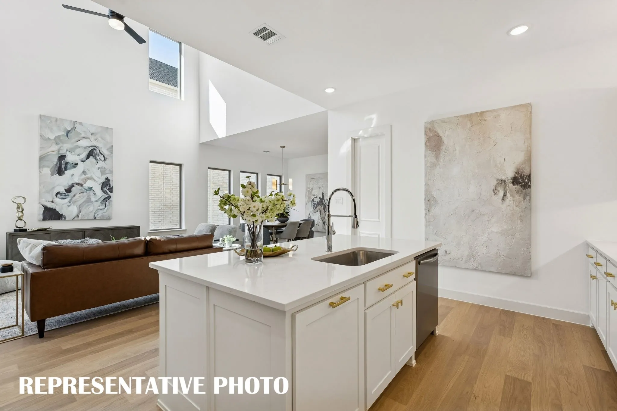 The chef in the family will never be left out of the party in this wonderful home!REPRESENTATIVE PHOTO