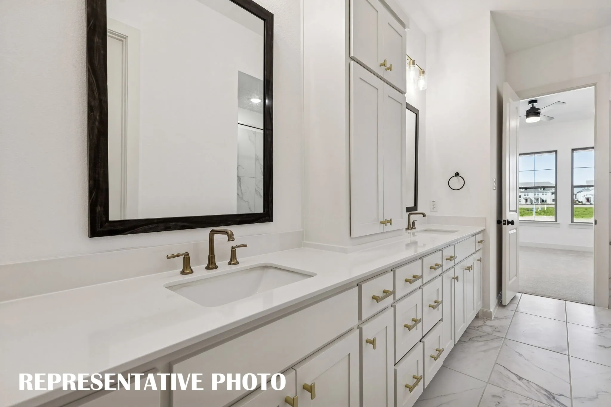 Ample room for two in this over the top owner's bath!REPRESENTATIVE PHOTO