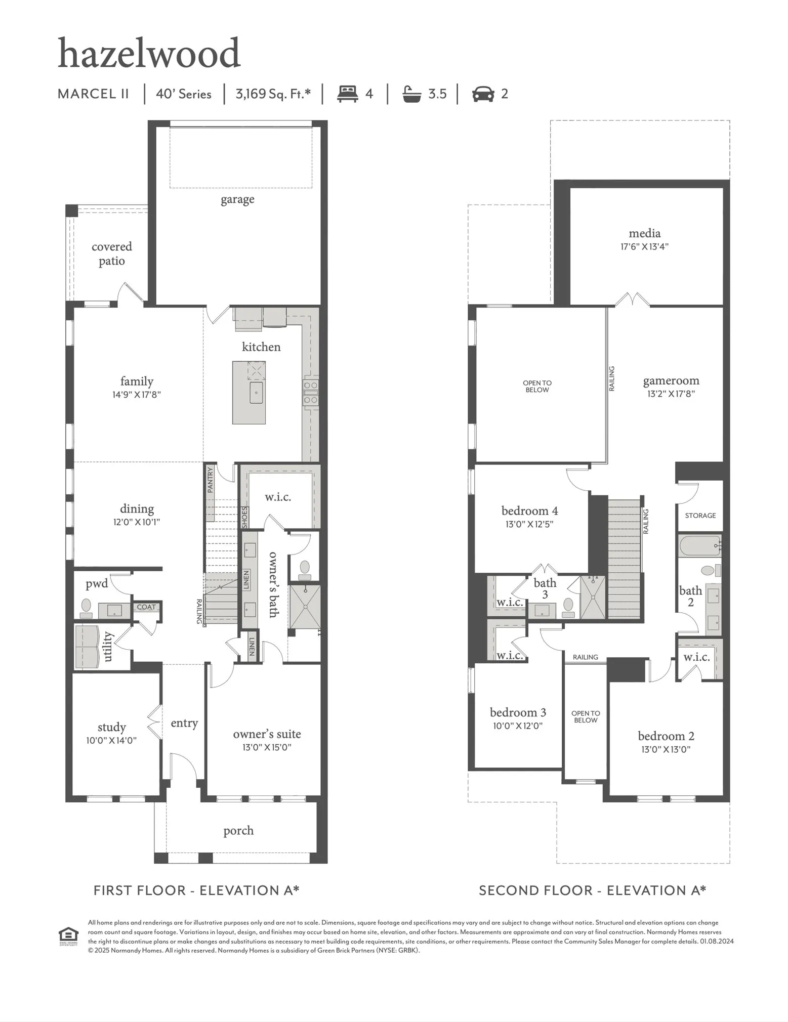 Featuring wonderful entertaining spaces and spacious bedrooms, our Marcel II floor plan offers soemthing for every member of the family!
