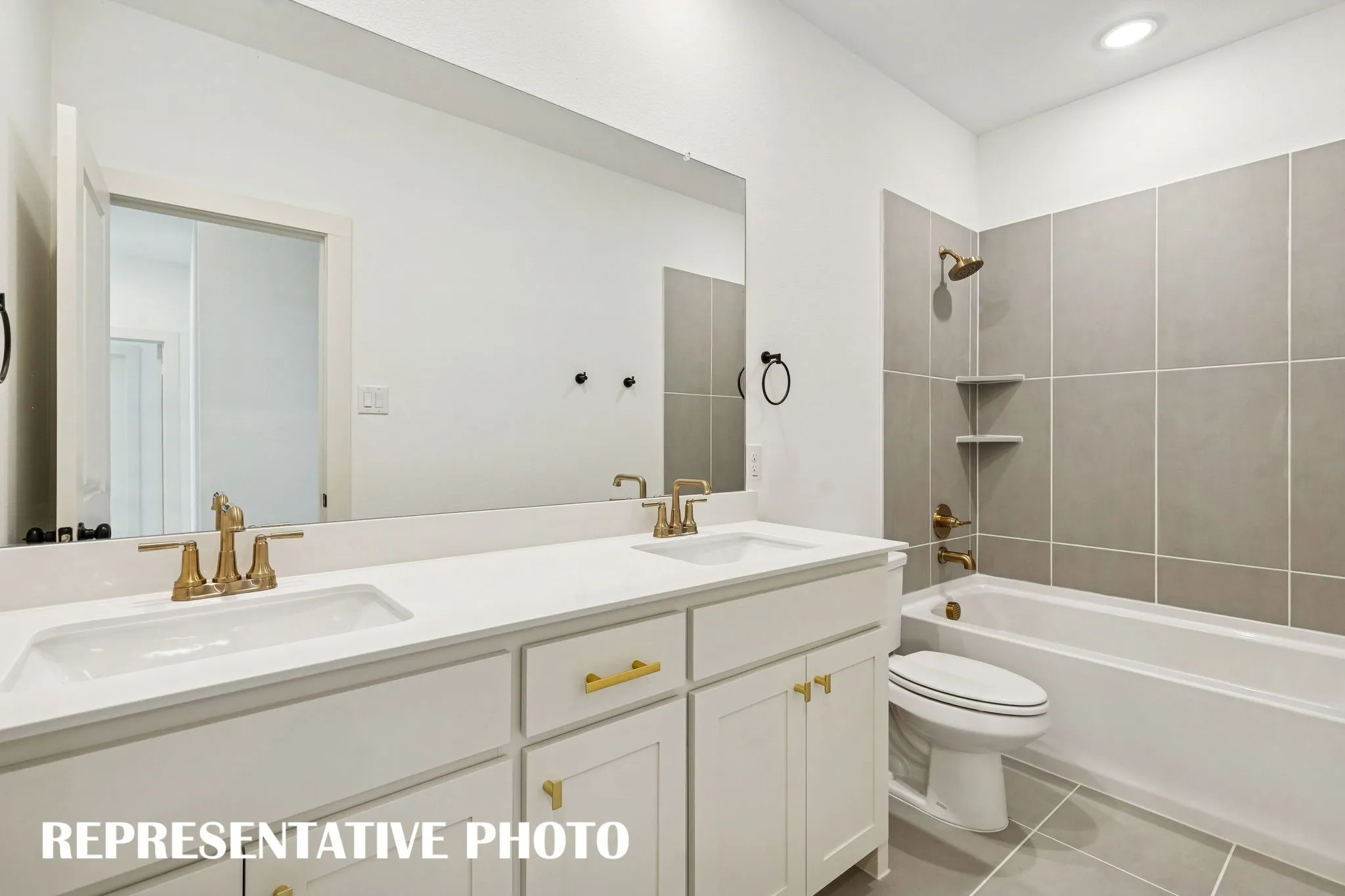 Friends and family will feel right at home in either of the beautifully finished guest baths our Marcel II plan has to offer!REPRESENTATIVE PHOTO