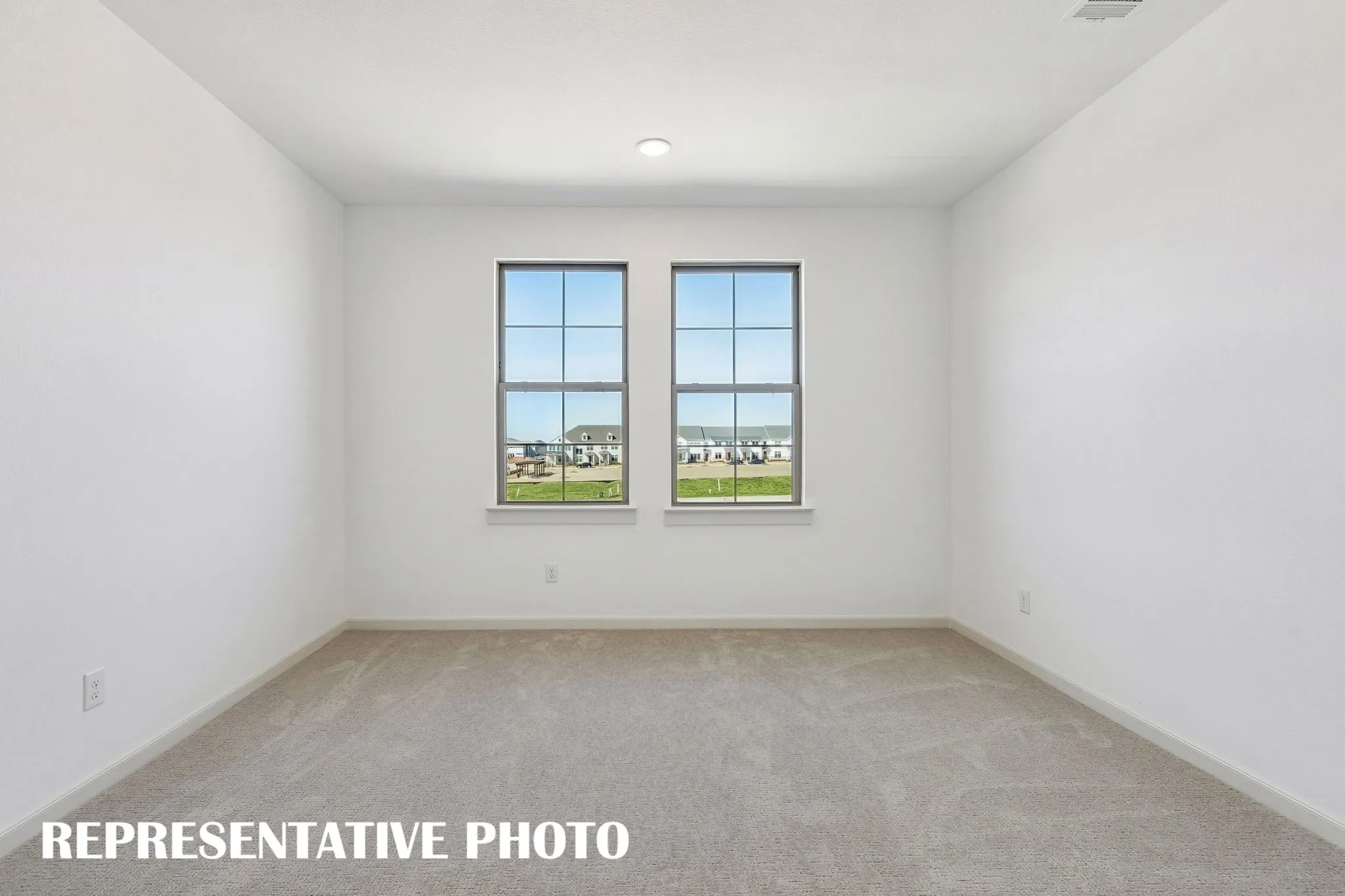 You'll find nicely sized secondary bedrooms in our Marcel II plan.REPRESENTATIVE PHOTO