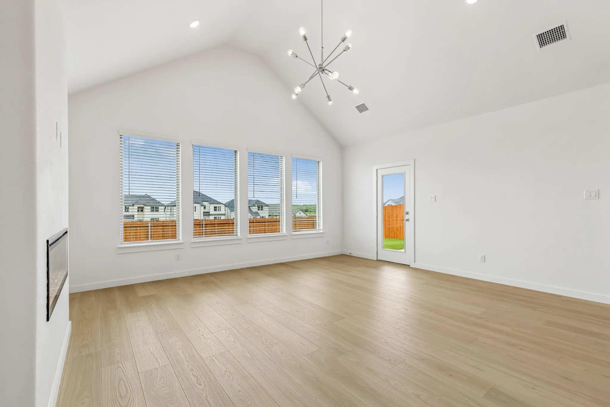Living Room in the Claret home plan – REPRESENTATIVE PHOTO