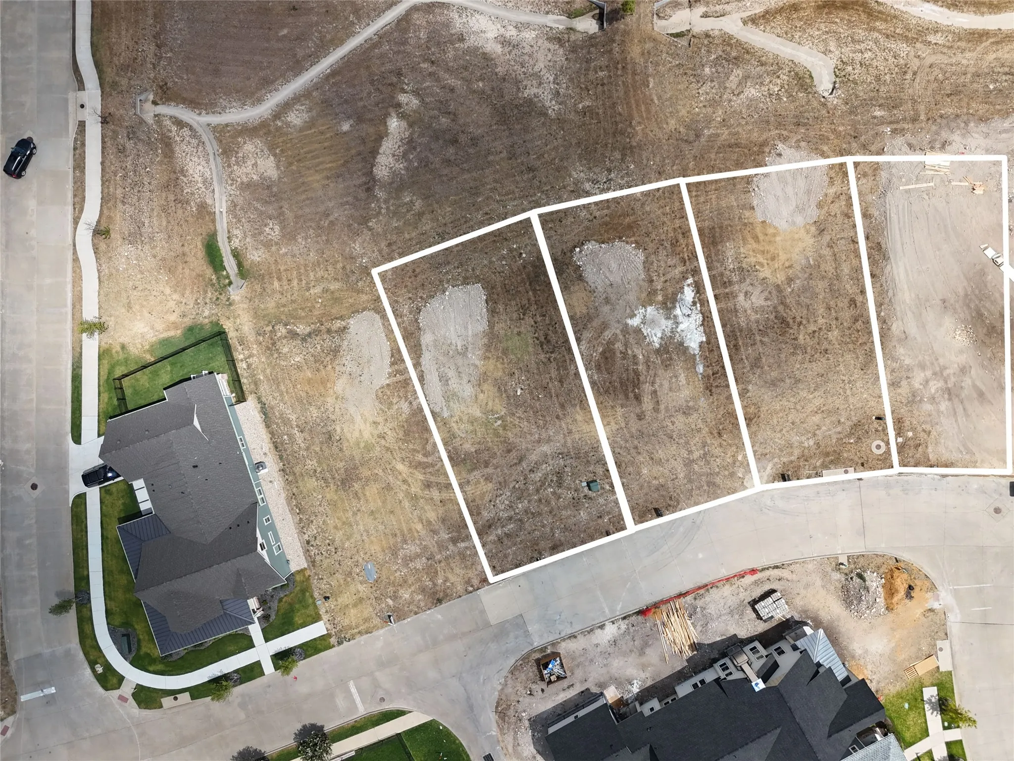 lot and neighboring lots