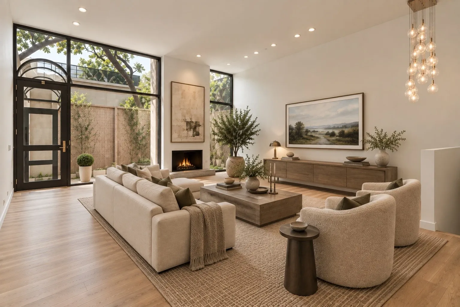 Digital Staging Living Room