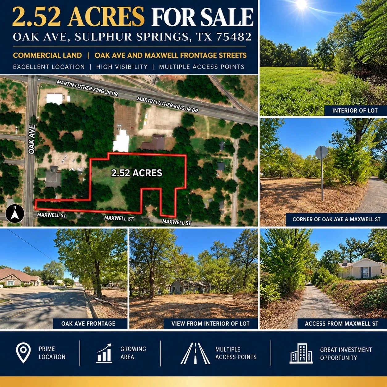 Unimproved Land For Sale in Hopkins County , 0000 Oak Avenue, Sulphur Springs, Texas 75482, 0, 0, Garage spaces, 0 Sqft, built in 0, mls#21393600, Real Estate Agent in Sulphur Springs, Homes For Sale in Hopkins county, Homes For Sale in Sulphur Springs, Realtor in Sulphur Springs Texas, Real Estate Brokerage Independent Realty Texas, Luminita Cordes Realtor