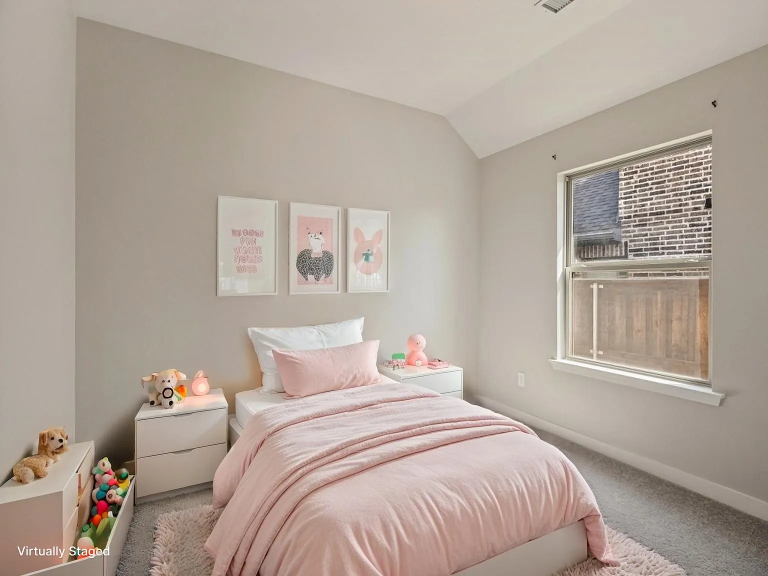 Secondary Bedroom - Virtually Staged