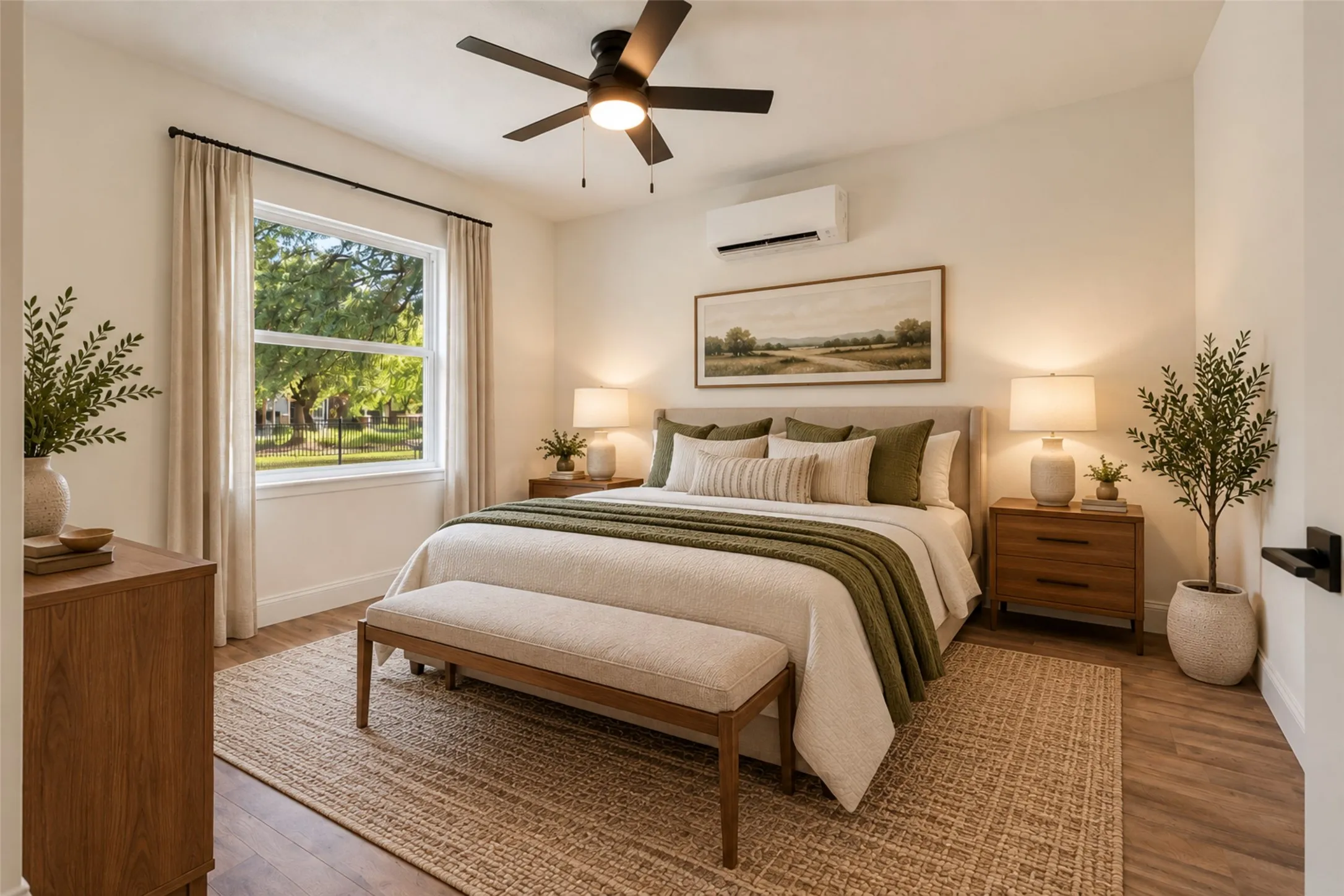 Virtually Staged Primary Bedroom