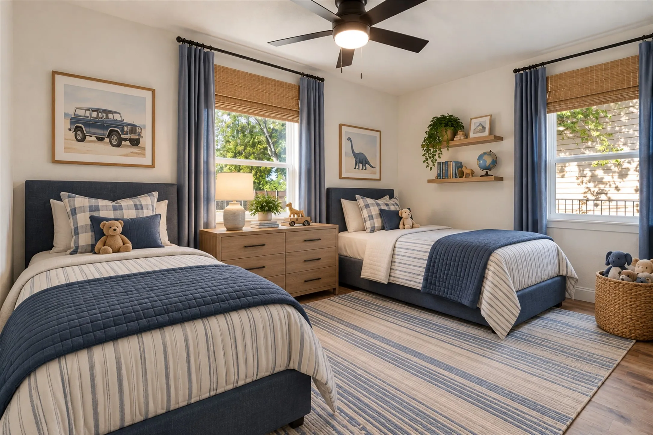 Virtually Staged Third Bedroom