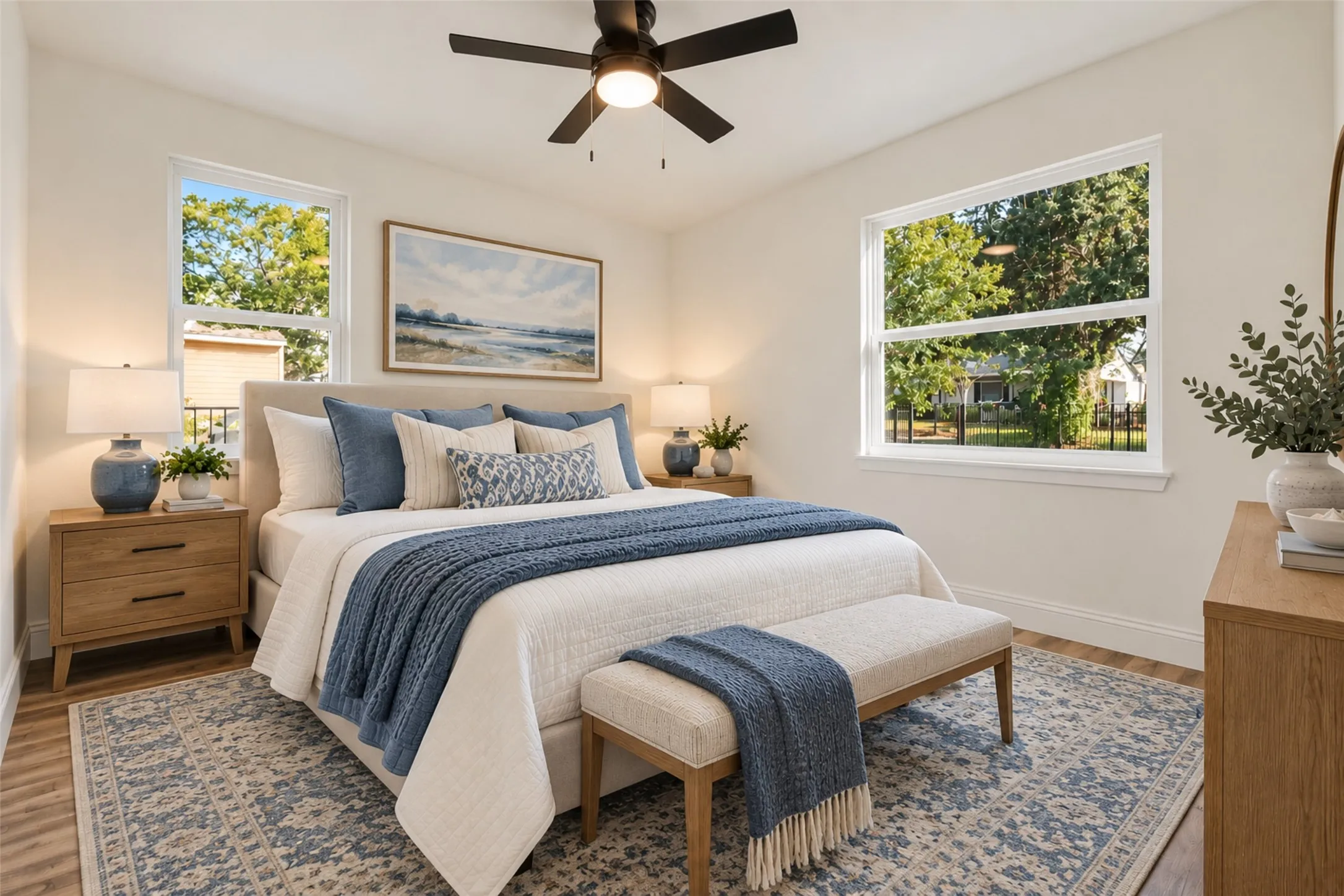 Virtually Staged Second Bedroom