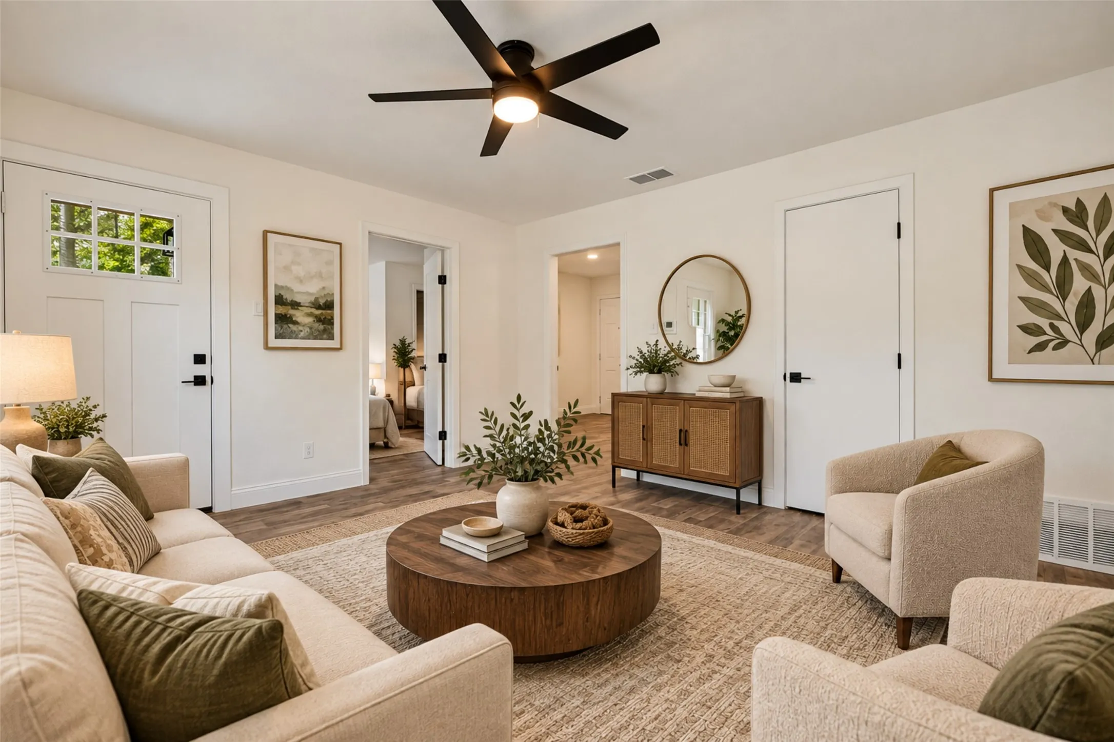 Virtually Staged Living Room
