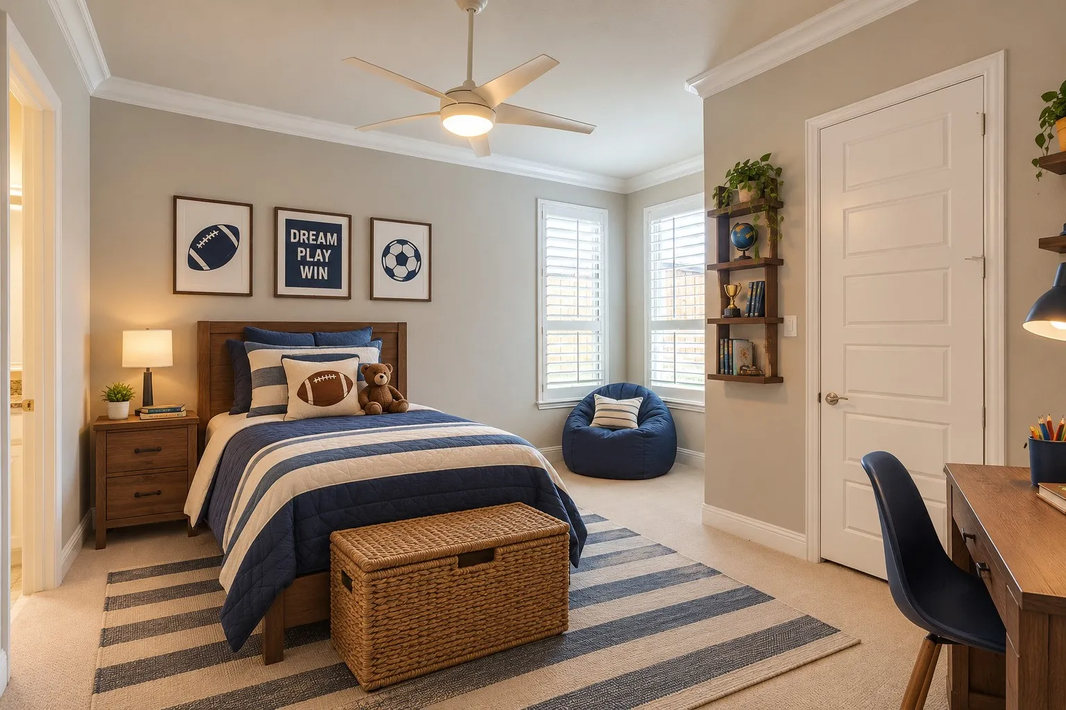 Spacious bedrooms ... each with their own en suite bathroom