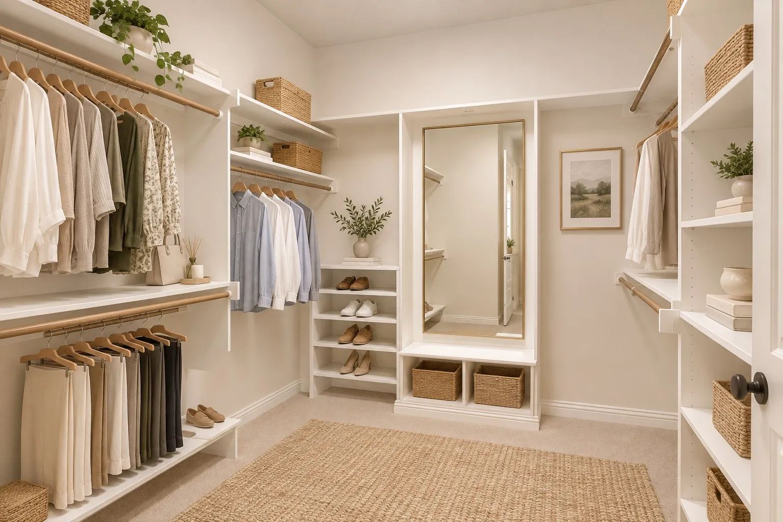 Owner's retreat closet