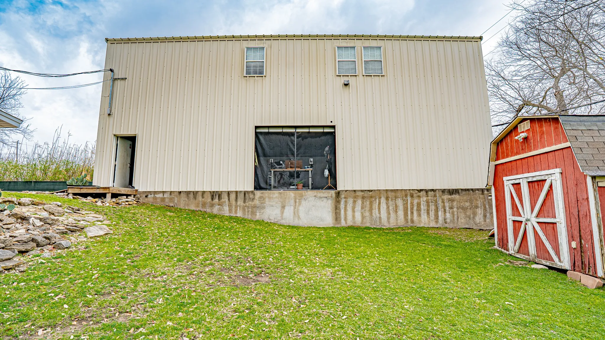 Side of separate building