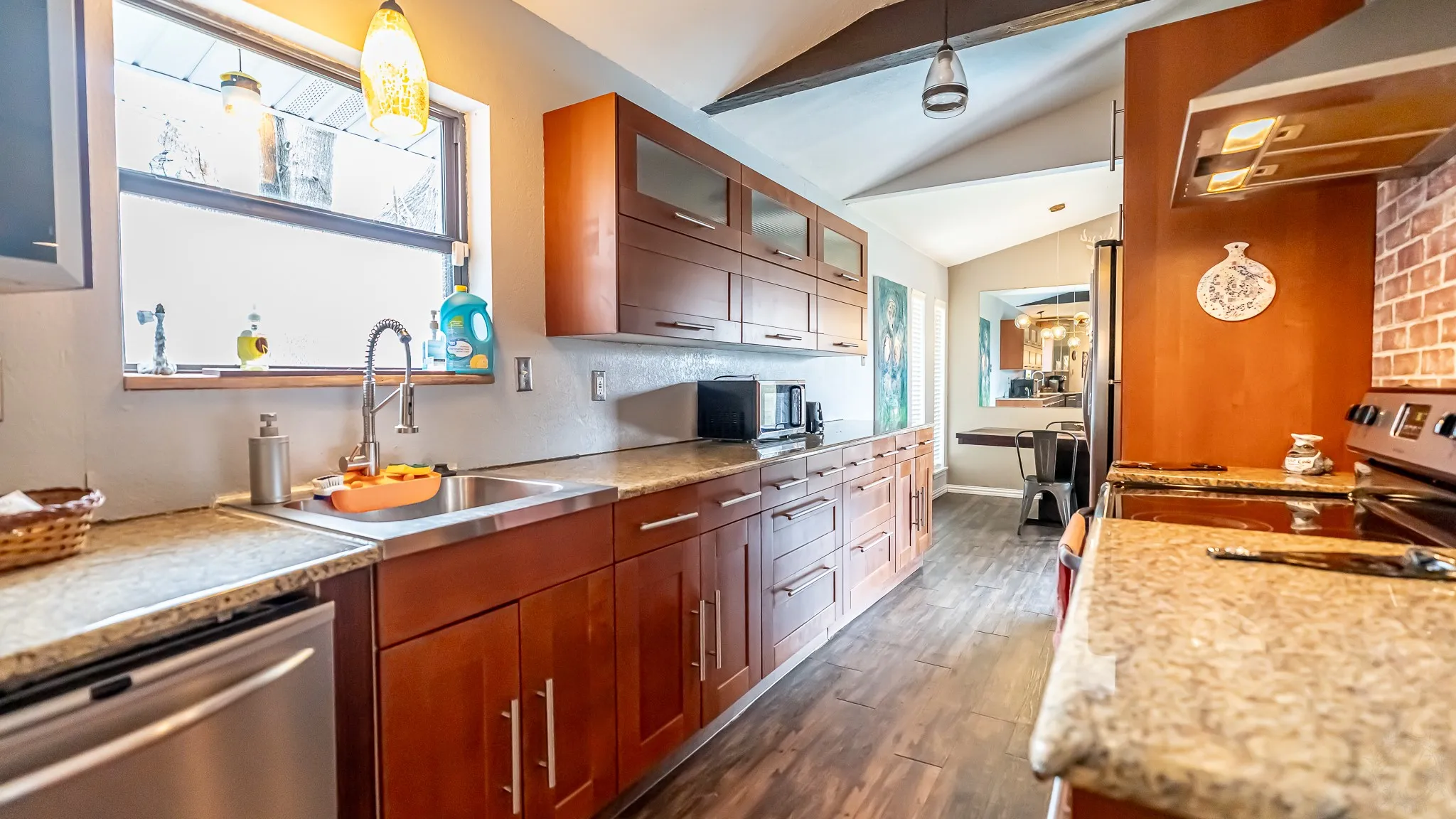 Kitchen with easy access to Dining Room