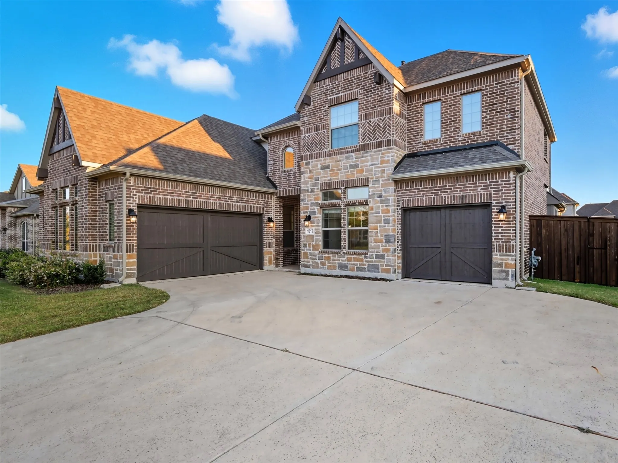 Ample parking and 3 car garage!