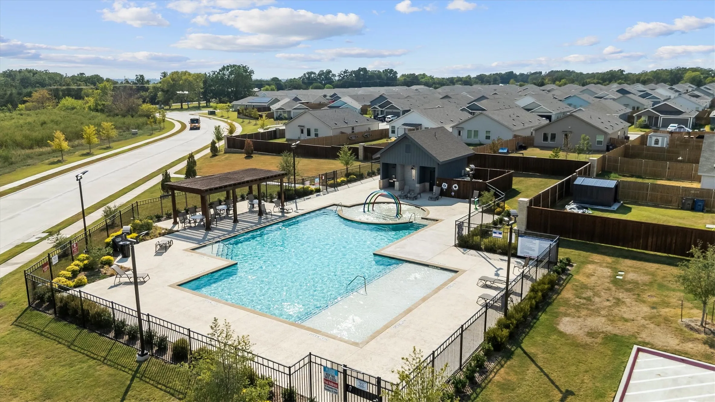 Community Pool across the street from the home.