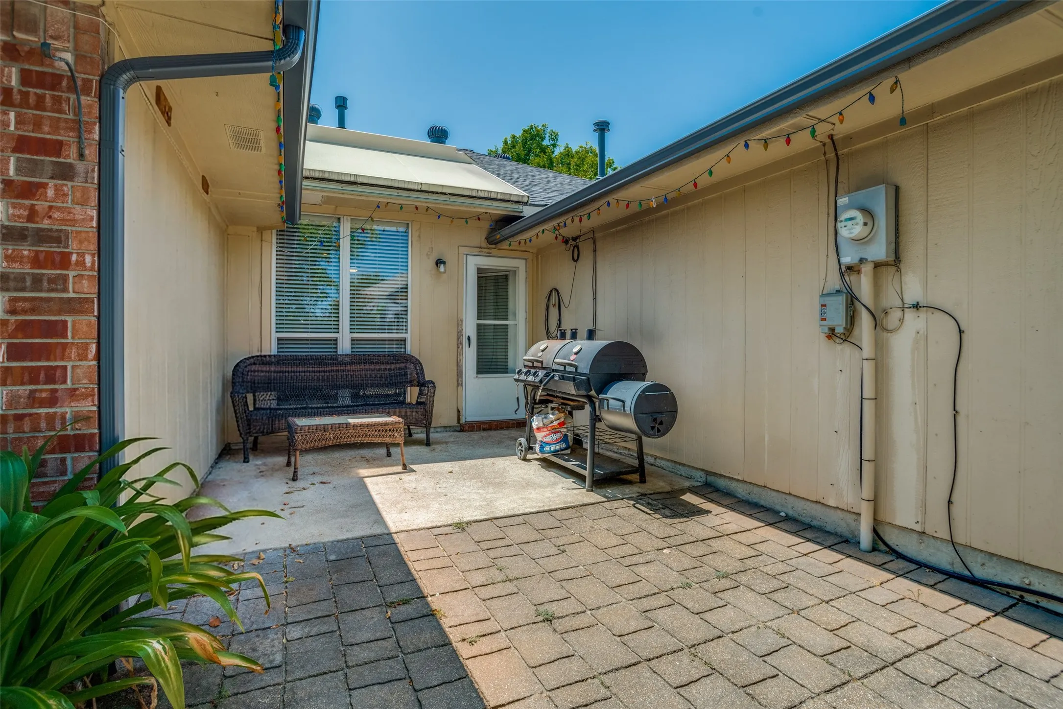 The extended patio is perfect for barbeques