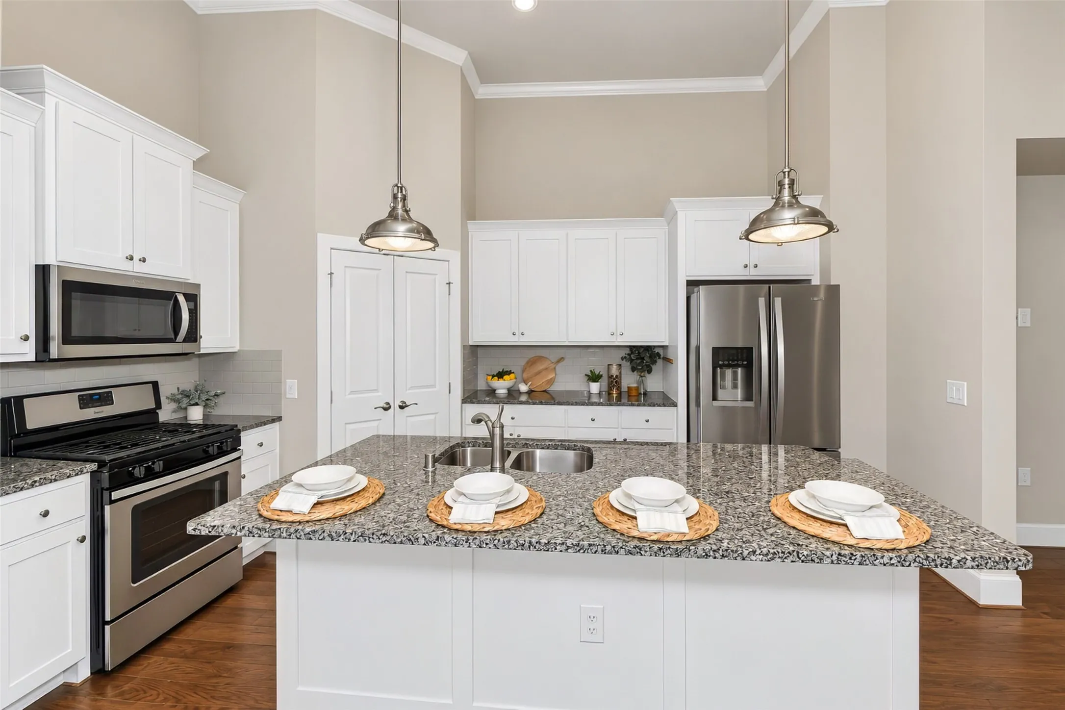 Refrigerator included with this home