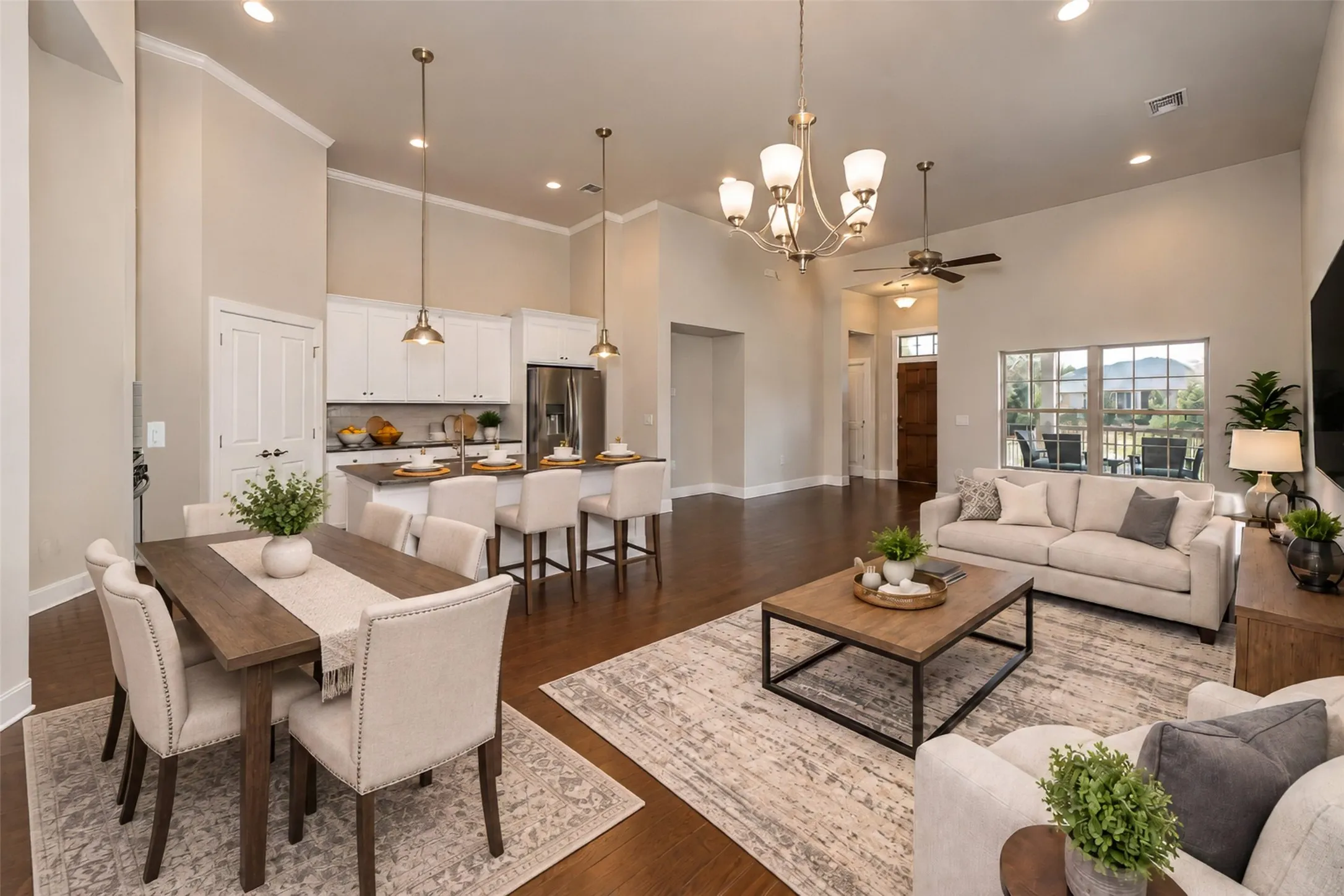 Virtually staged to show one of many possibilities!