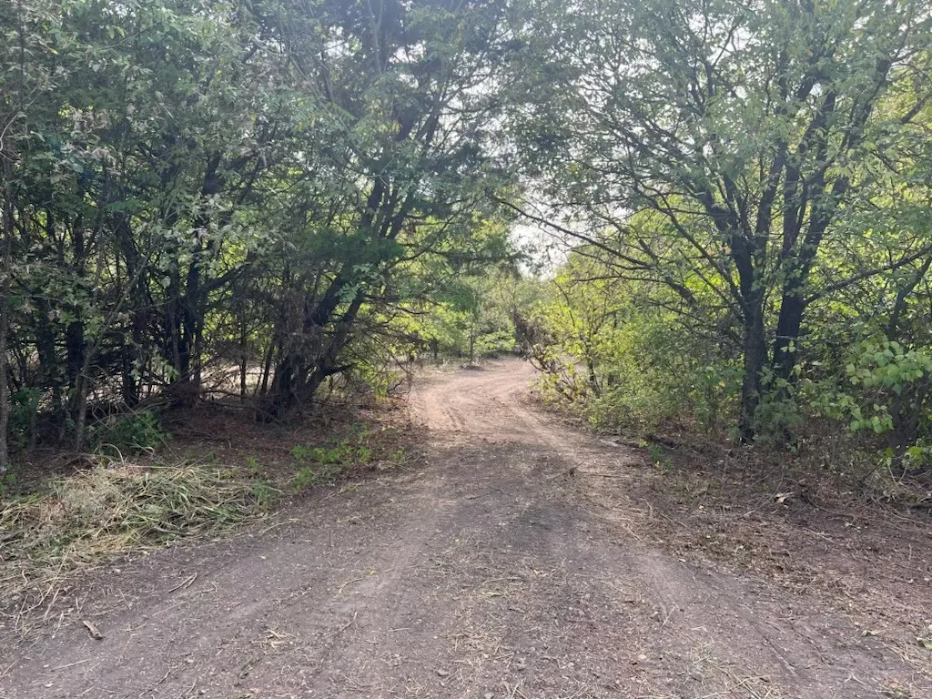 Wade road is across and this is the opening to the widest area.