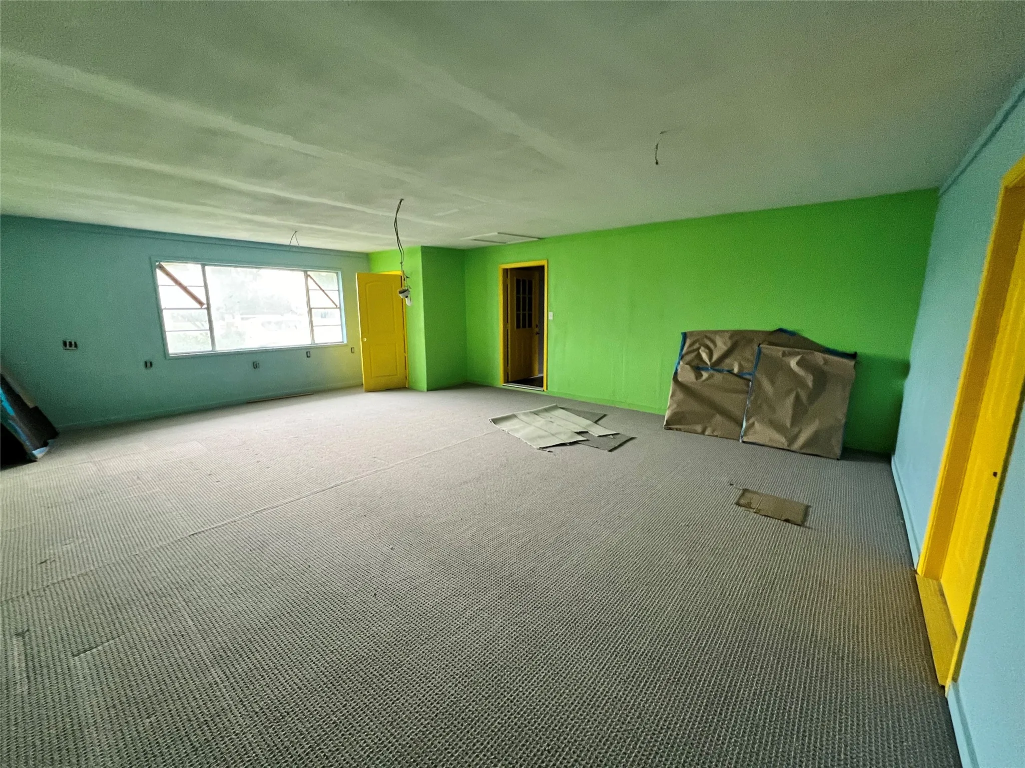 Garage was converted into a large room