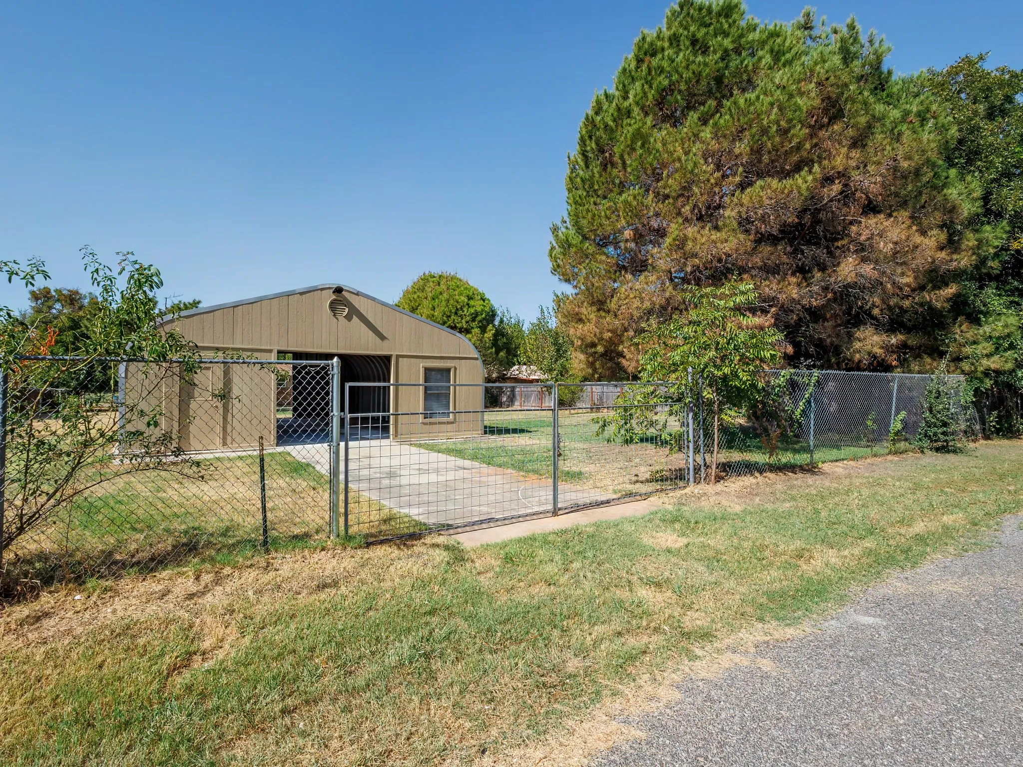 Workshop lot is fenced as is the house backyard
