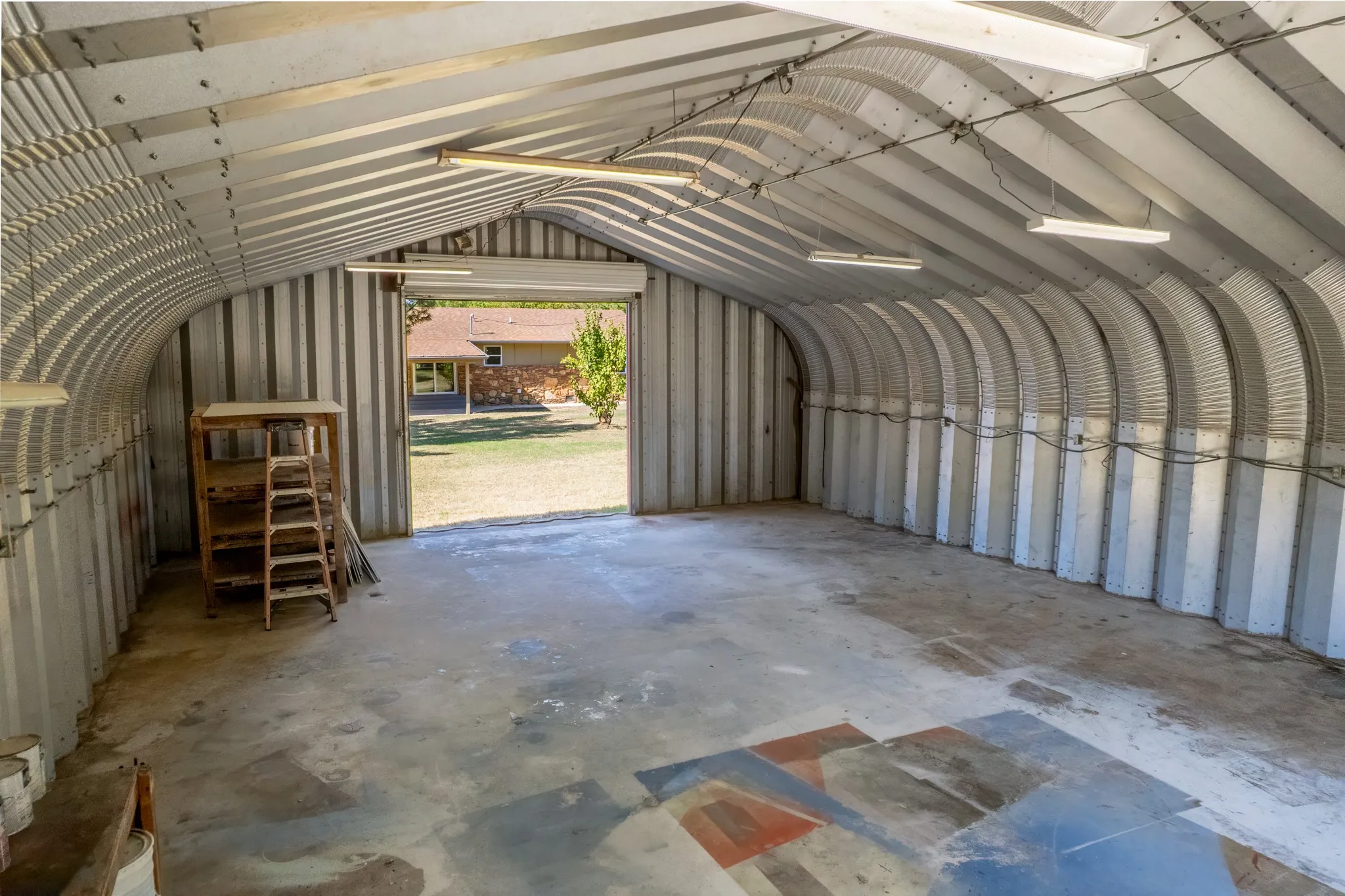 10' x 10' commercial roll up door - house side